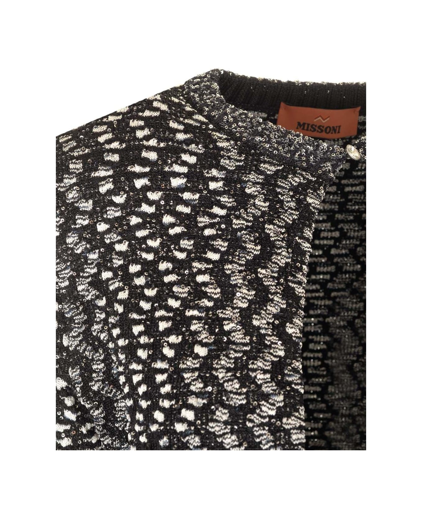 Missoni Cropped Cardigan - Black