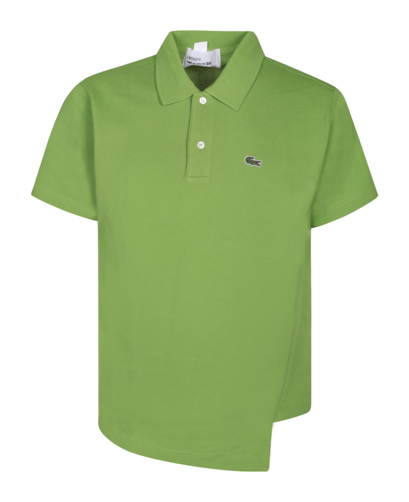 Comme des Garçons Shirt Boss Asymmetric Green Polo Shirt - Green ポロシャツ