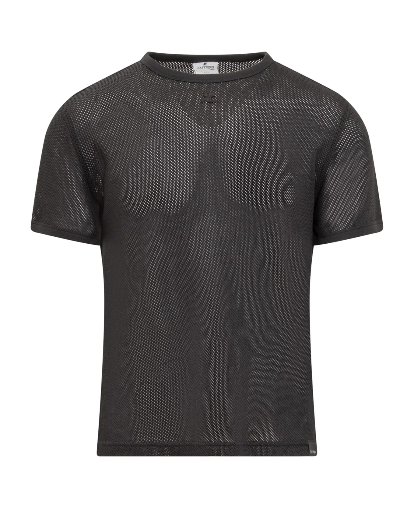 Courrèges Mesh T-shirt - BLACK シャツ