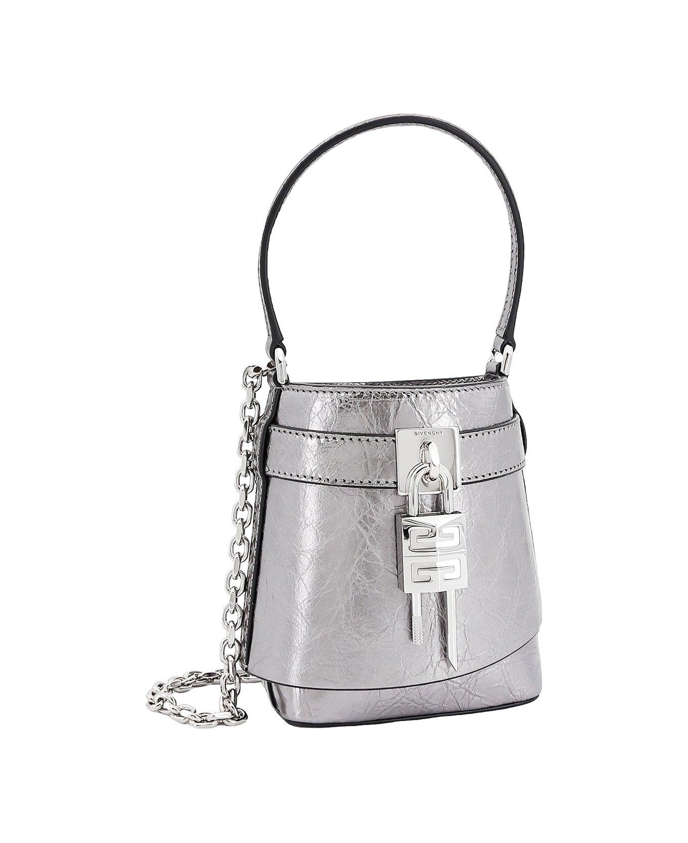 Givenchy Micro Shark Lock Bucket Bag - Grey