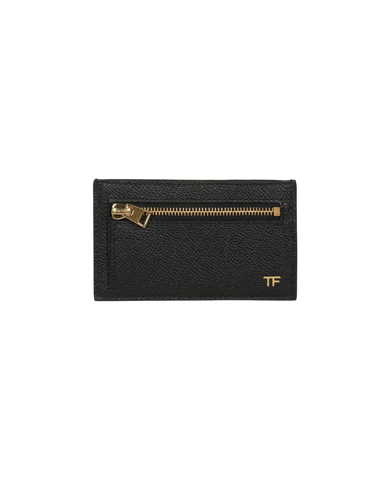 Tom Ford Leather Card Holder - black 財布