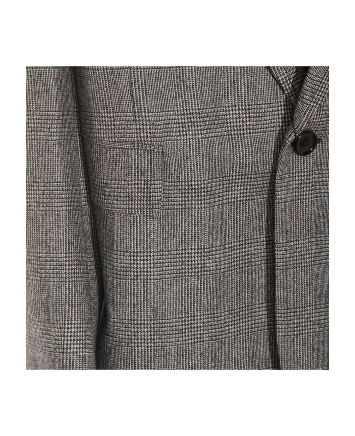 Saint Laurent Grey Wool Blazer - Grey