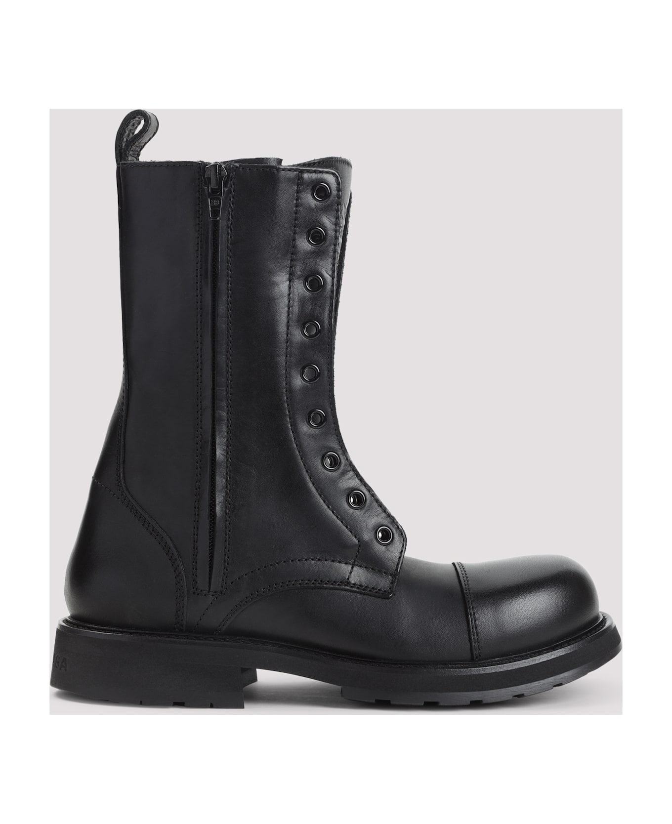 Balenciaga Truck Lace-up Boots - Black