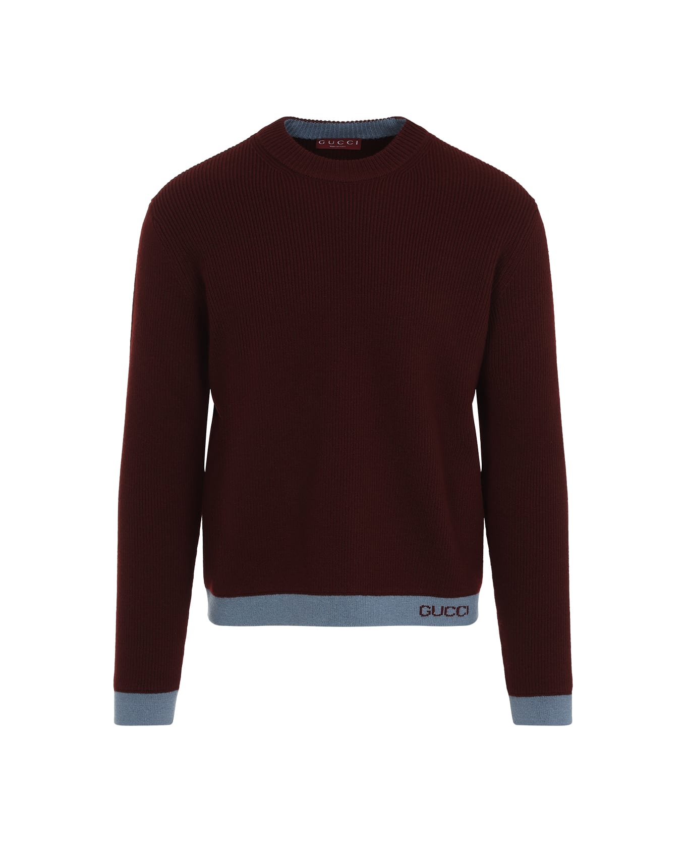 Gucci Wool Pullover - Bordeaux Azzurro