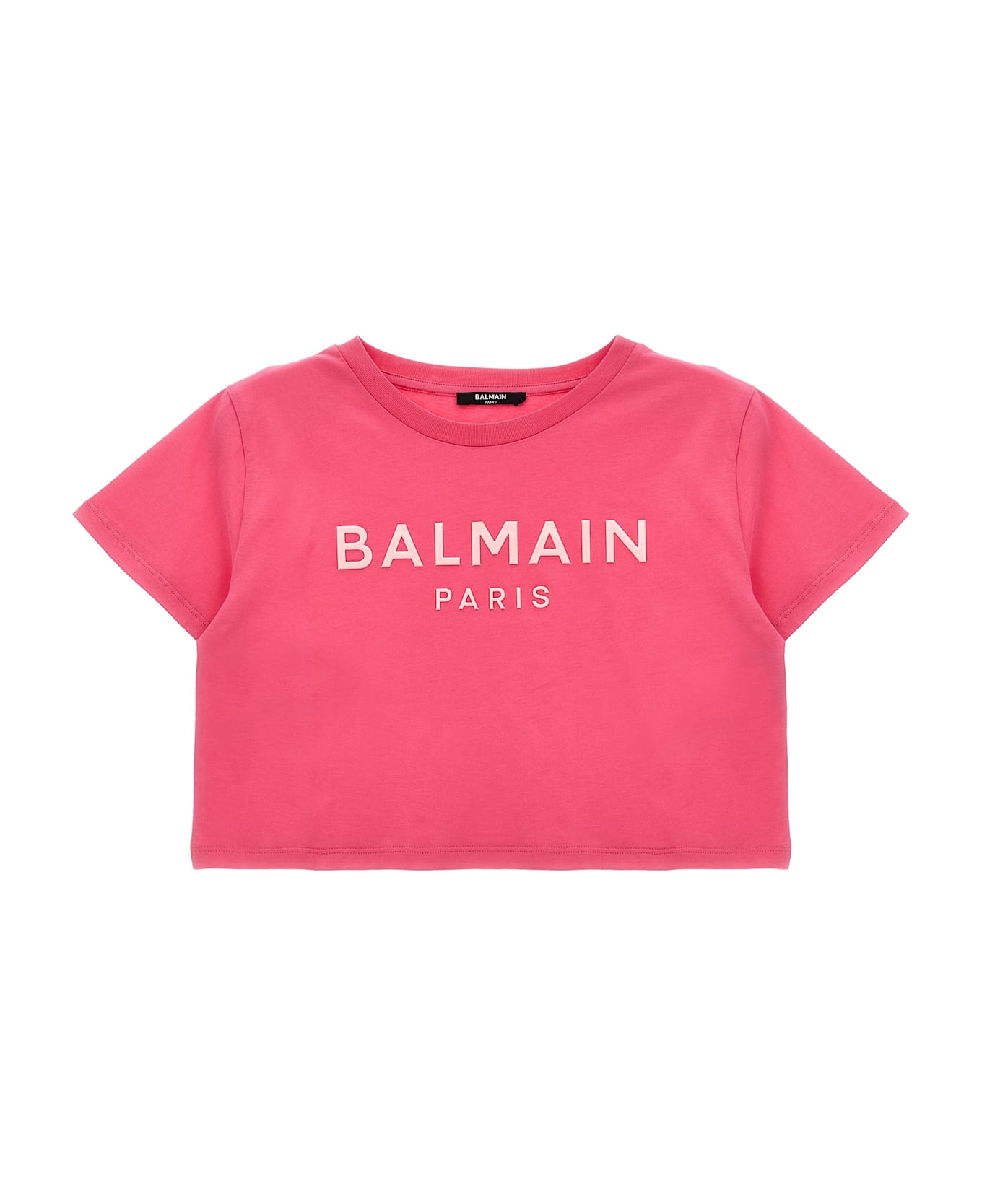 Balmain Embossed Logo T-shirt - Fuchsia