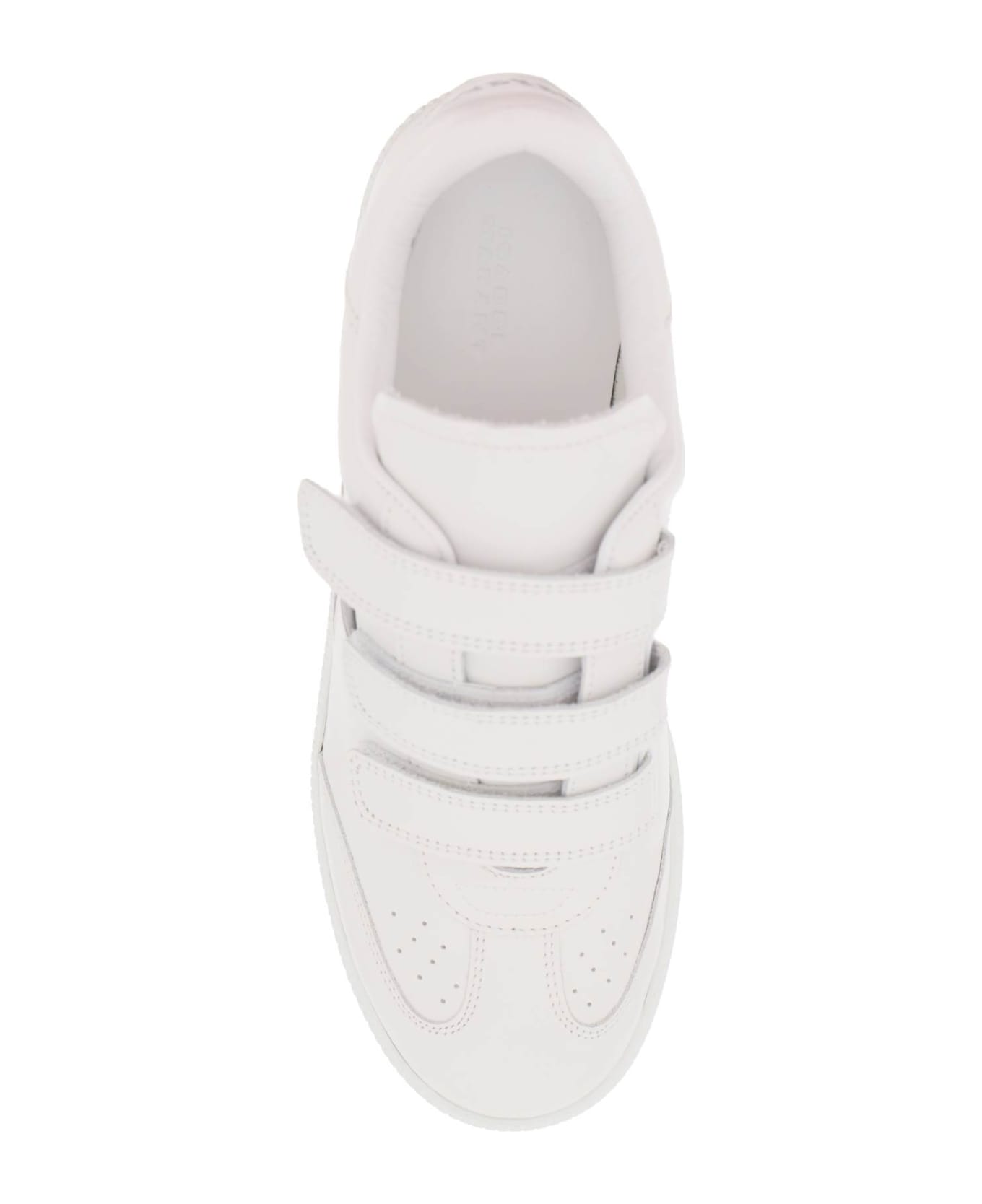 Marant Étoile Beth Leather Sneakers - WHITE BLACK (White)