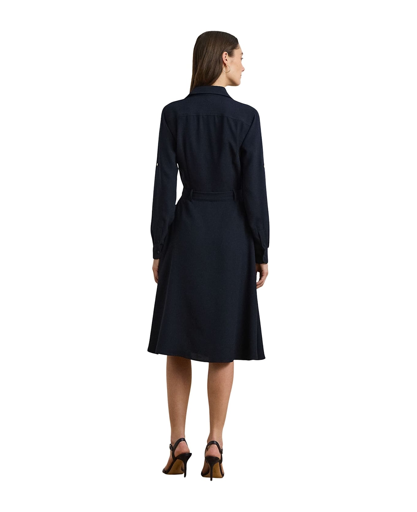 Ralph Lauren Karalynn Long Sleeve Casual Dress - Lauren Navy