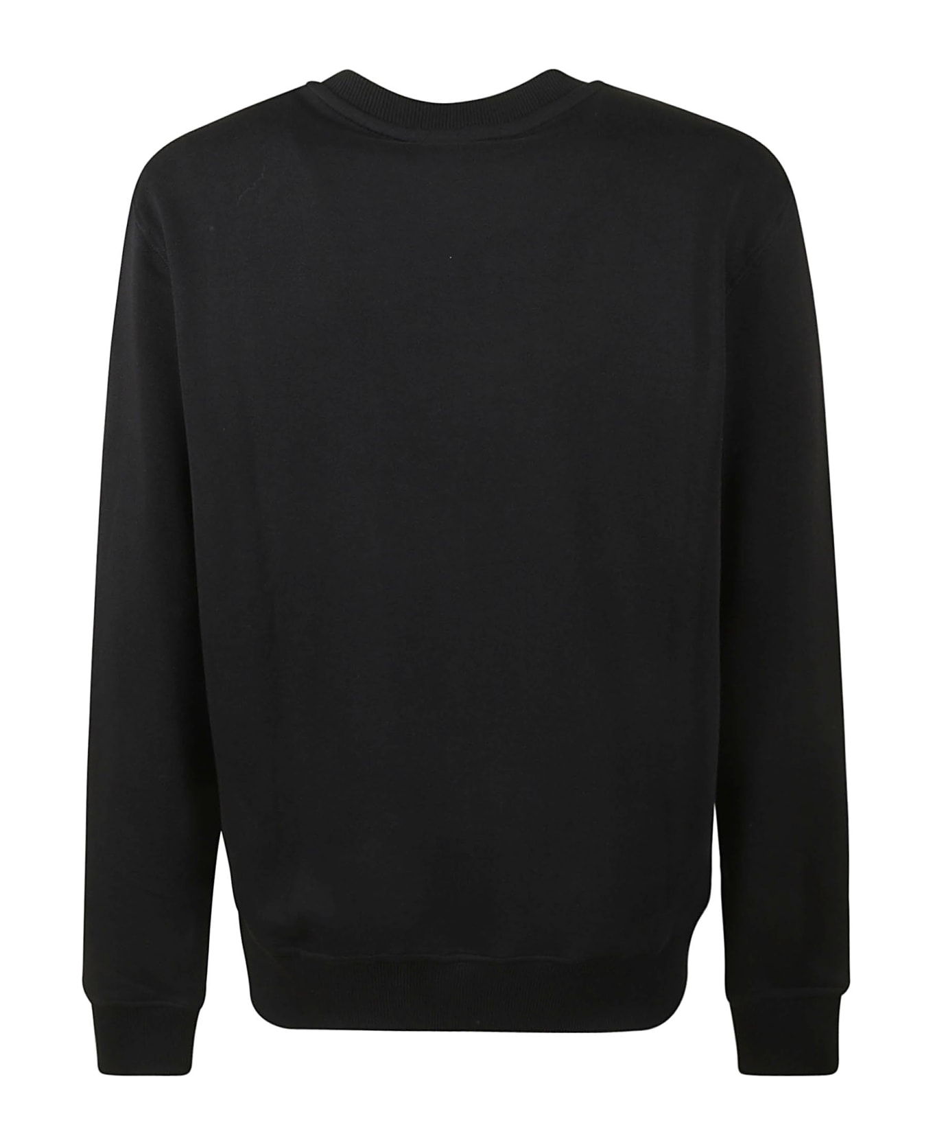Versace Jeans Couture V-emblem 3d Embroidered Sweatshirt - Black