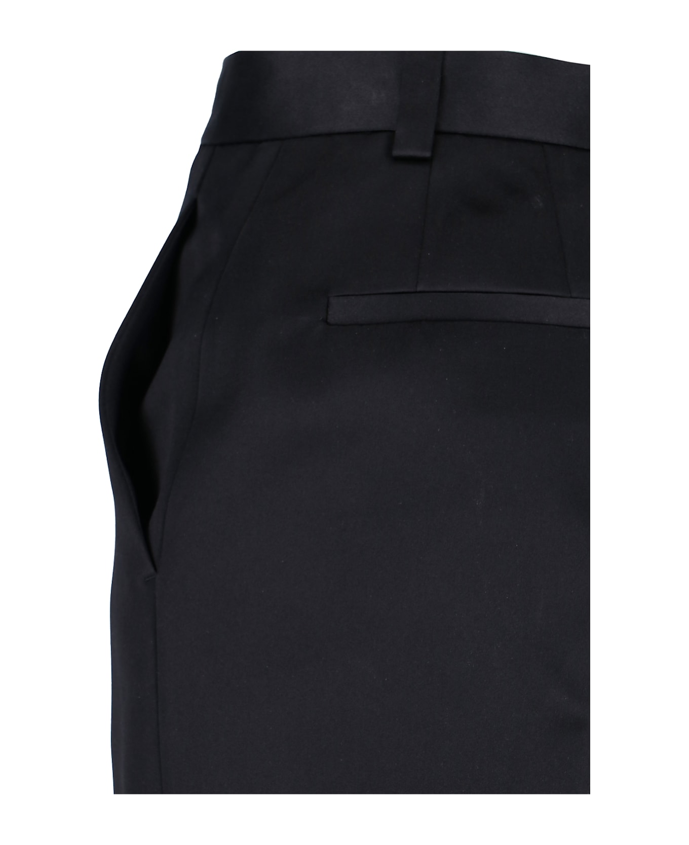 Loro Piana Straight Silk Pants - Black  