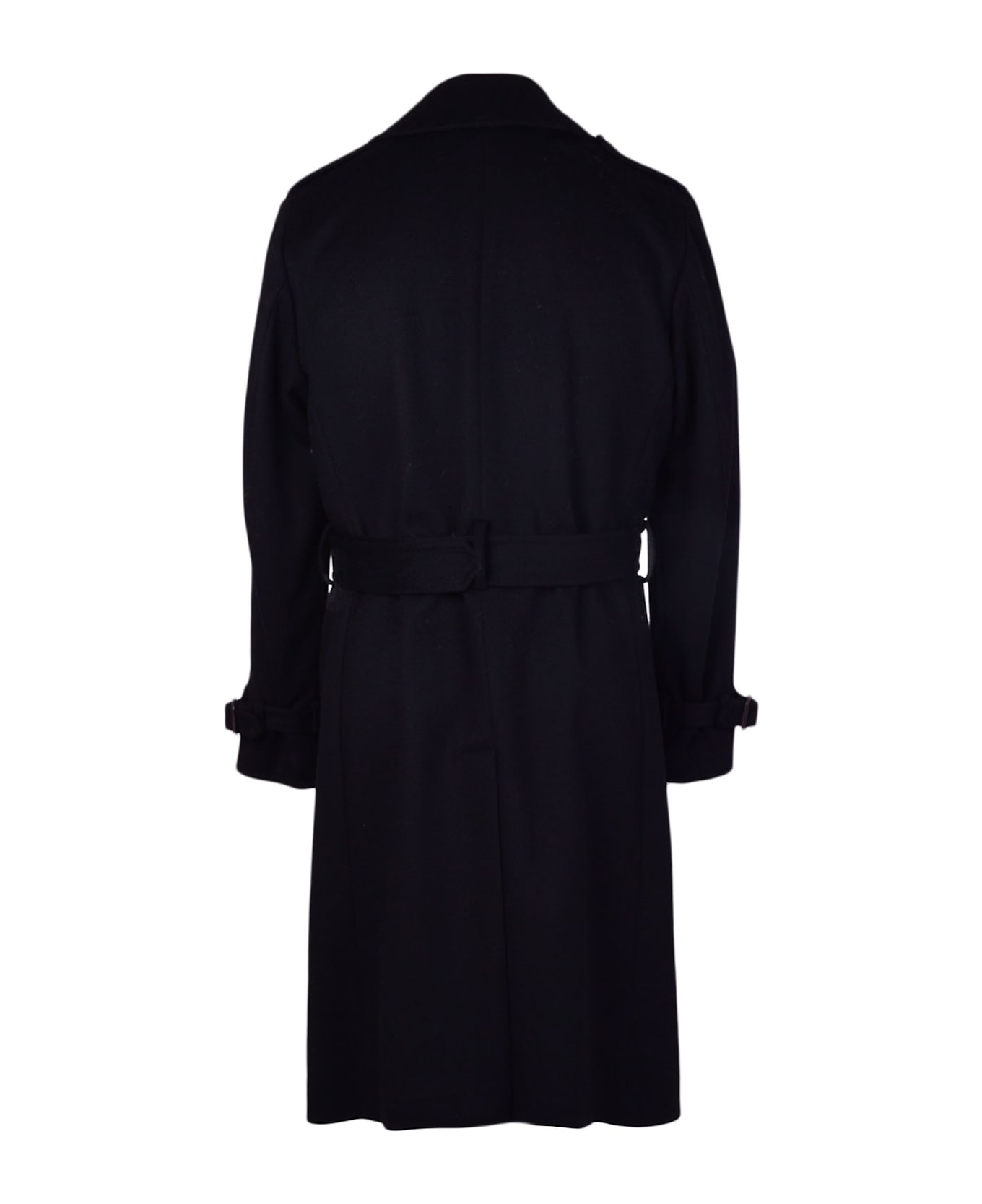 Lardini Wool Coat - Black