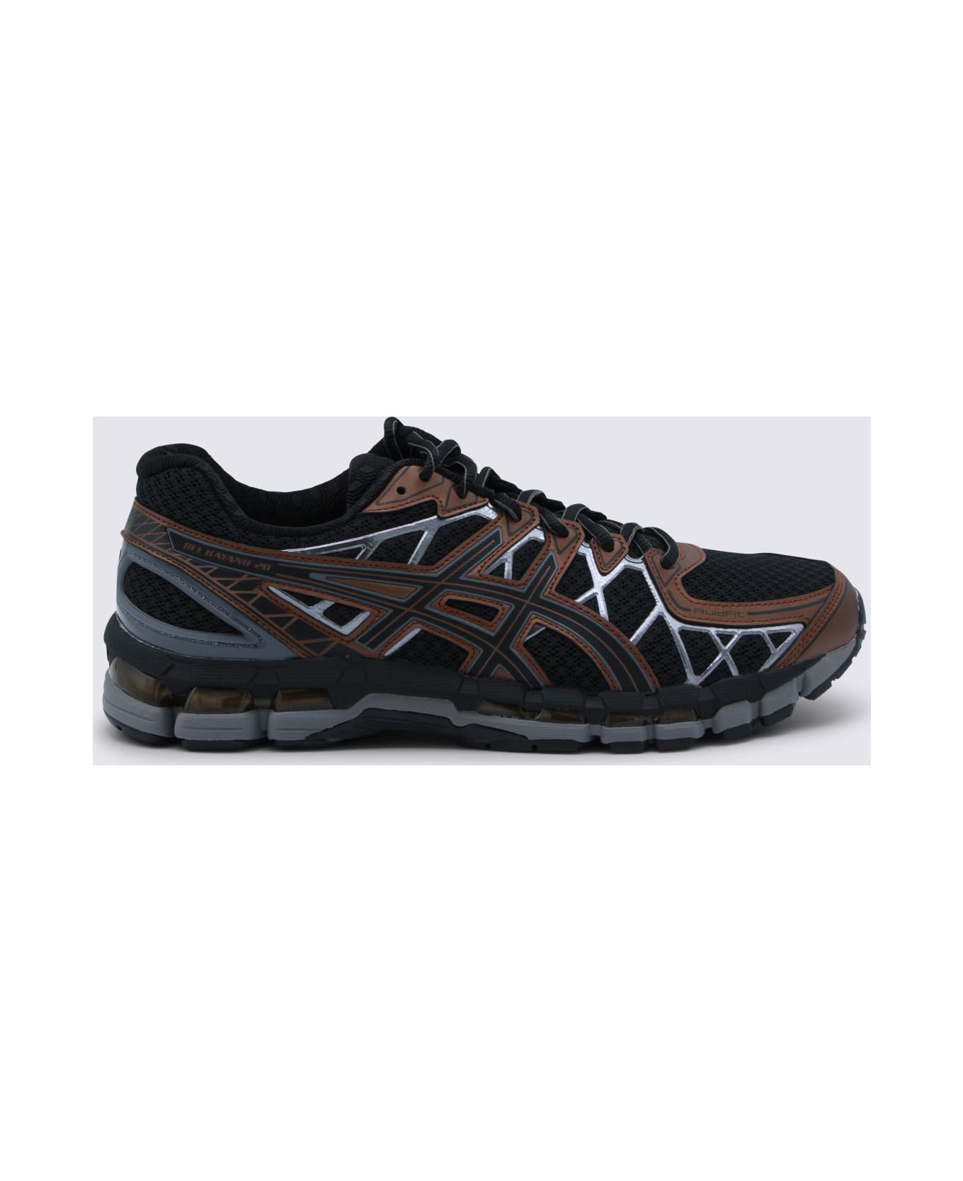 Asics Brown And Black Gel-kayano 20 Sneakers - BLACK/REDDISH BROWN