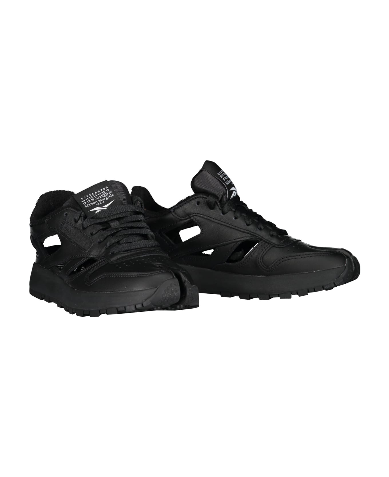 Maison Margiela Leather Low-top Sneakers - black