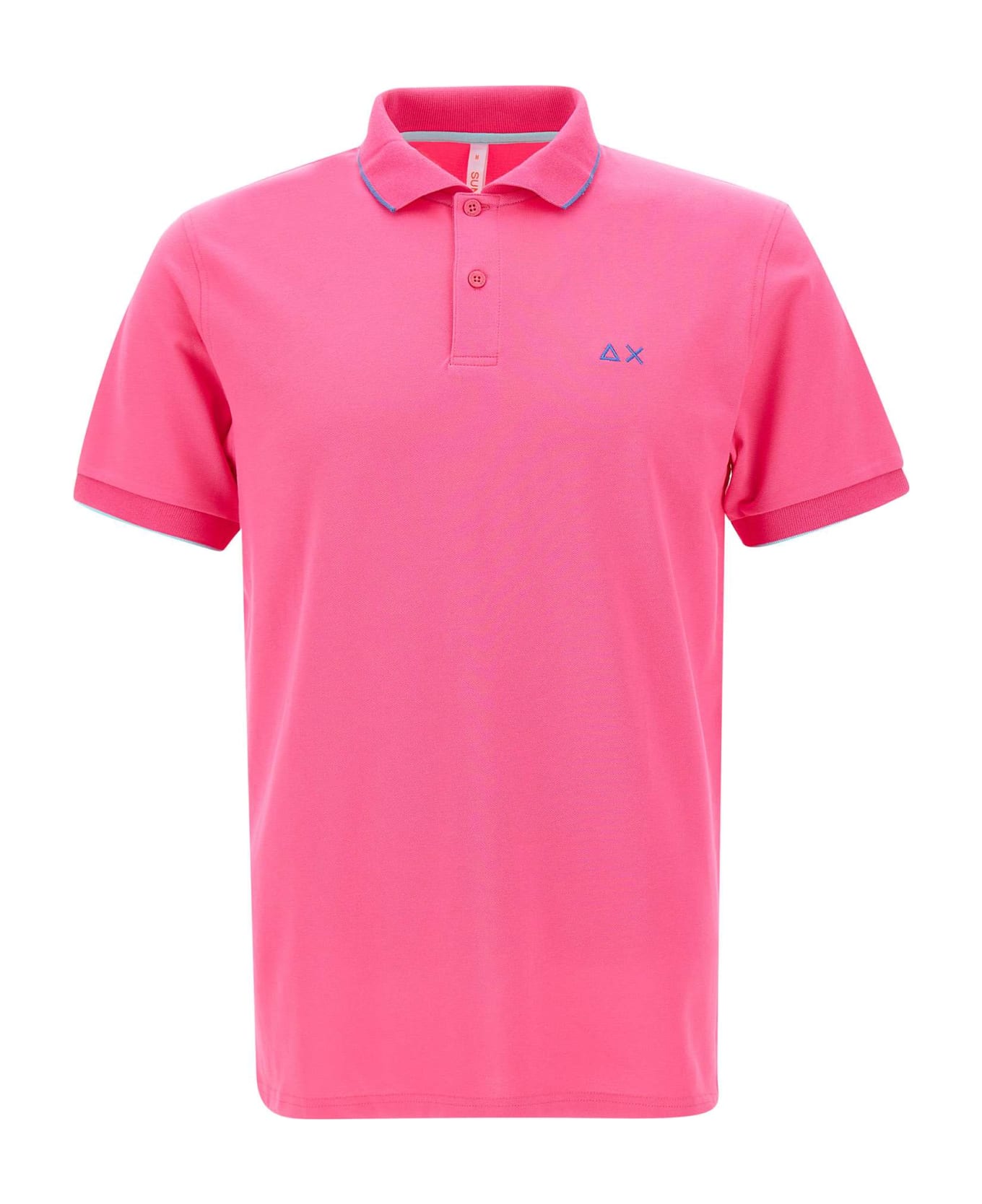 Sun 68 "small Stripe" Cotton Polo Shirt - FUCHSIA ポロシャツ