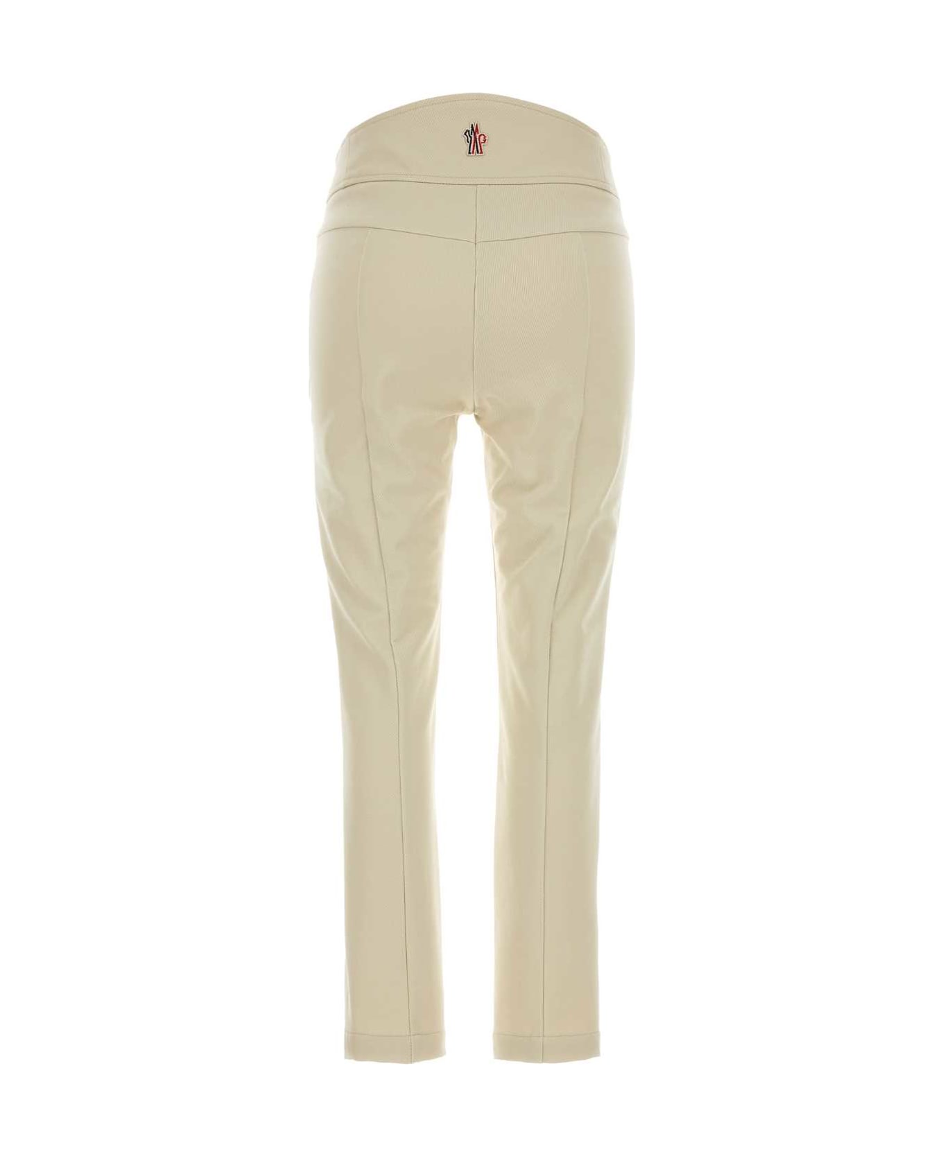 Moncler Grenoble Ivory Stretch Polyester Blend Pant - 200