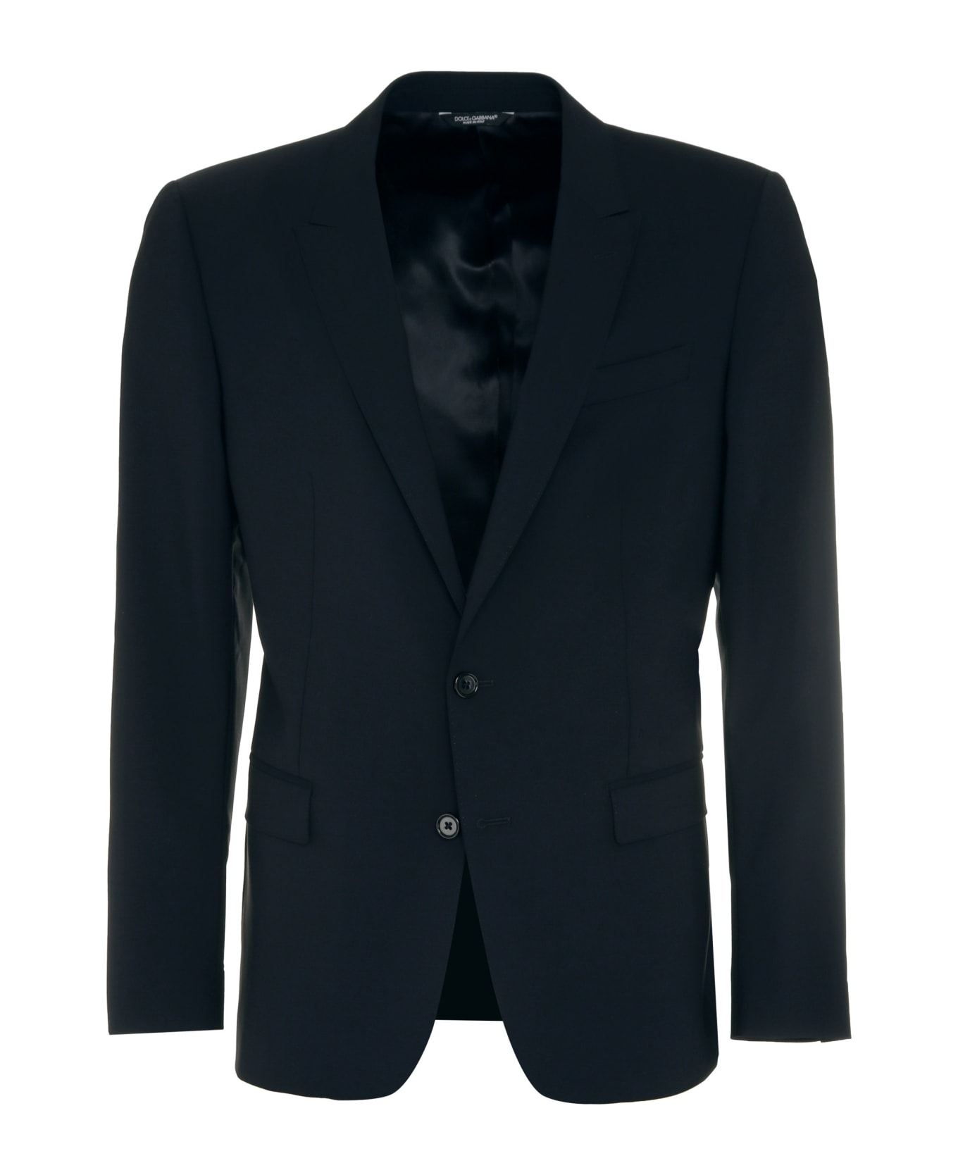 Dolce & Gabbana Stretch Wool Two-pieces Suit - BLU SCURISSIMO 1