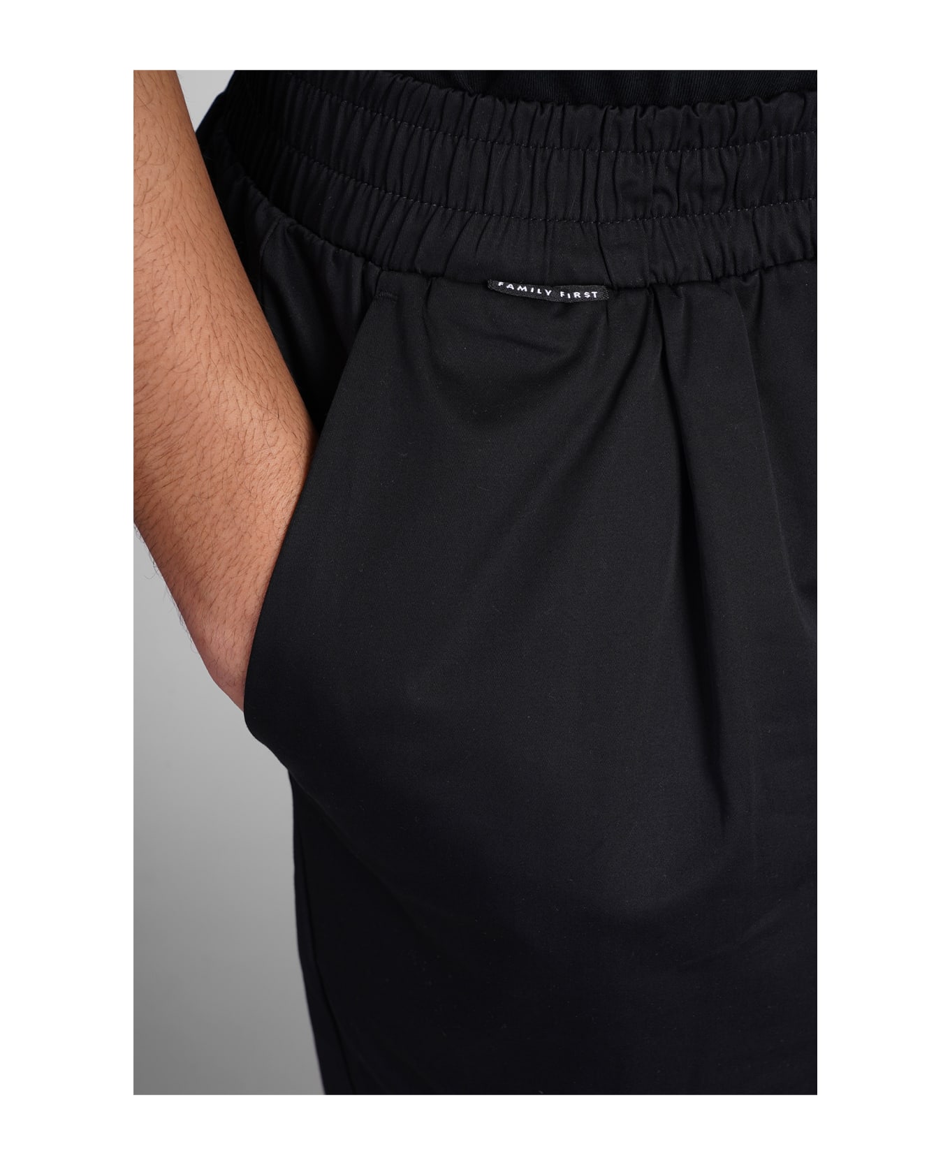 Family First Milano Pants In Black Cotton - black