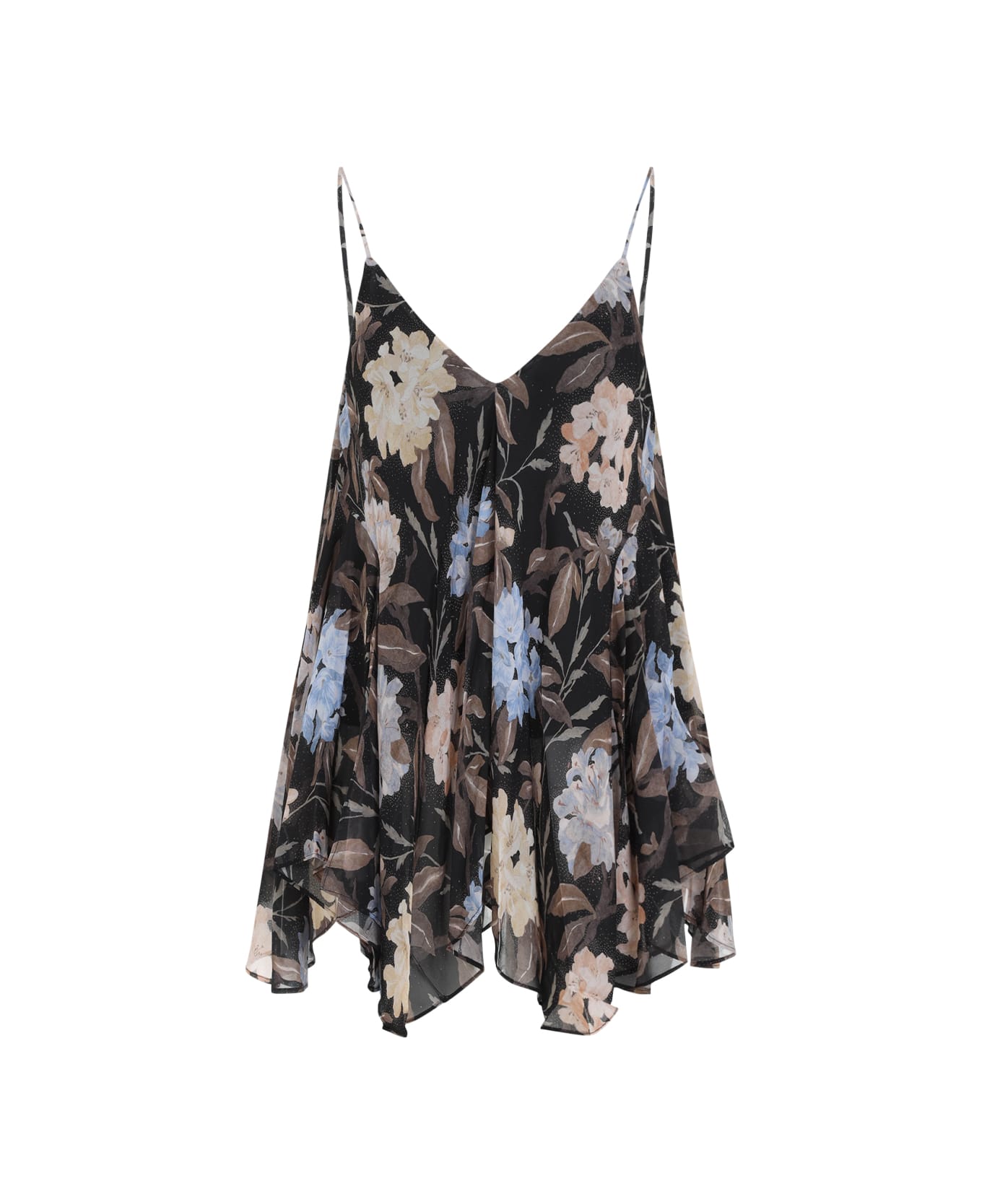 Zimmermann Eden Handkerchief Top - Black Inca Lily