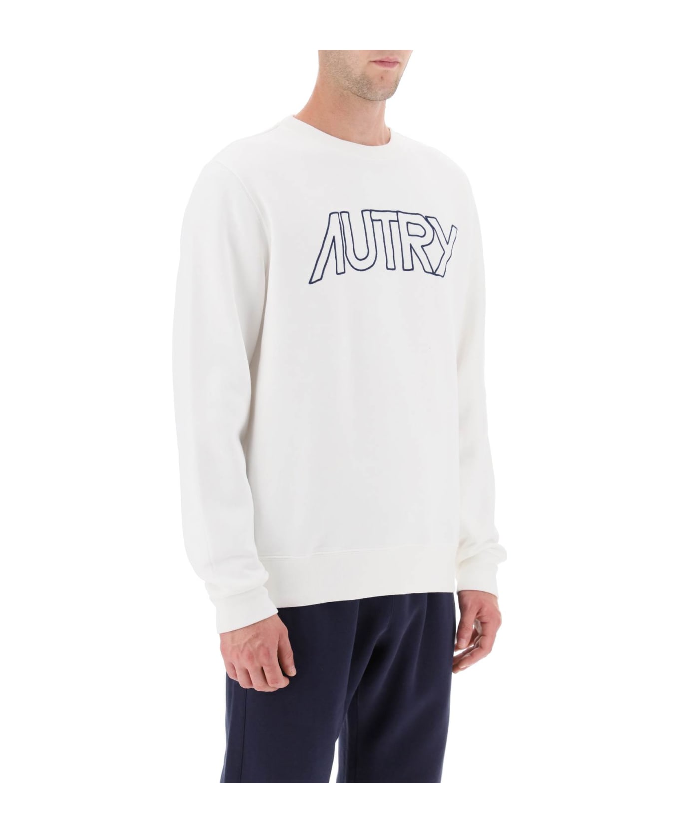 Autry Logo Icon Sweatshirt - White
