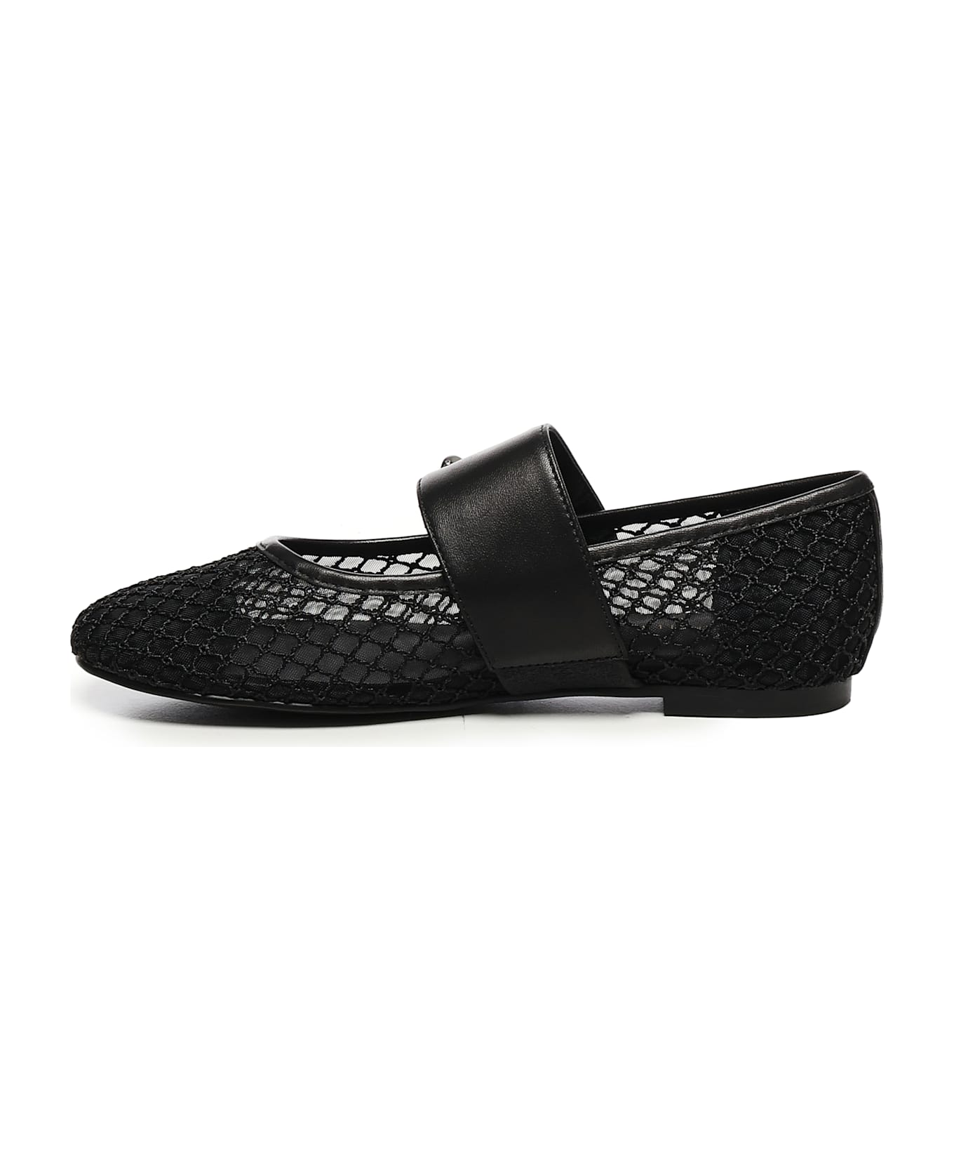 Coccinelle C-me Mesh Ballet Flats - Black