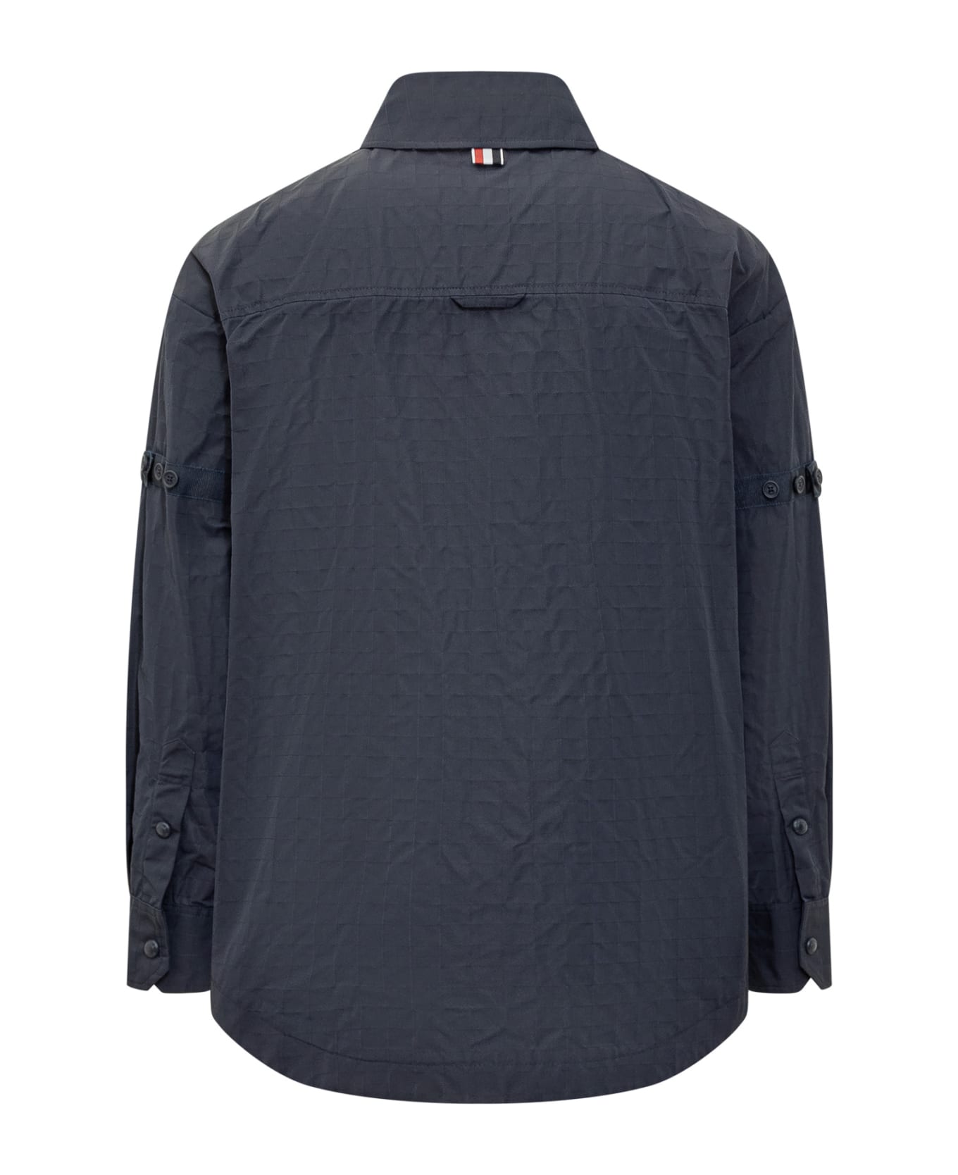 Thom Browne Oversize Shirt With Stitching - NAVY
