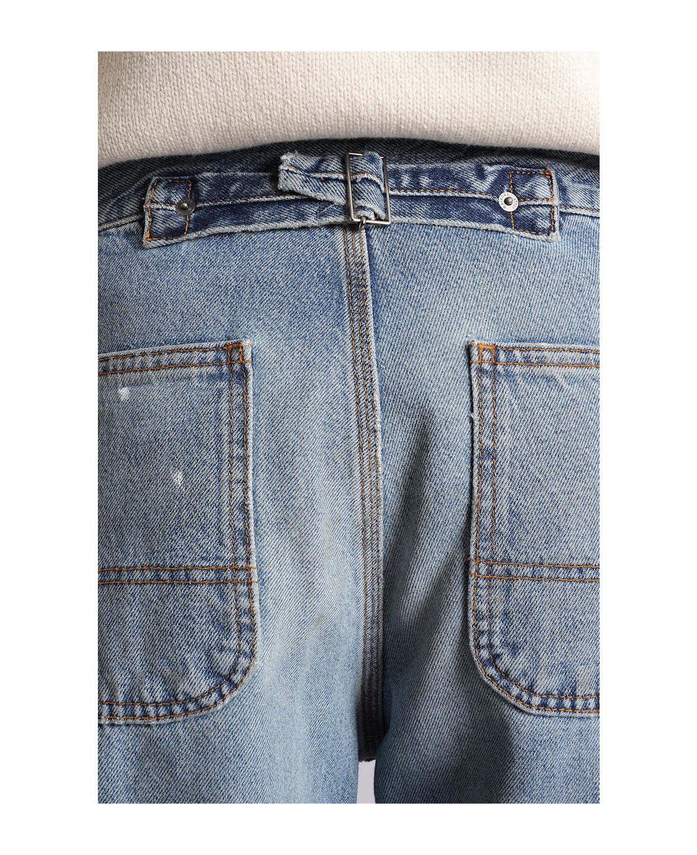 Haikure Artie Dive Jeans In Blue Denim - blue