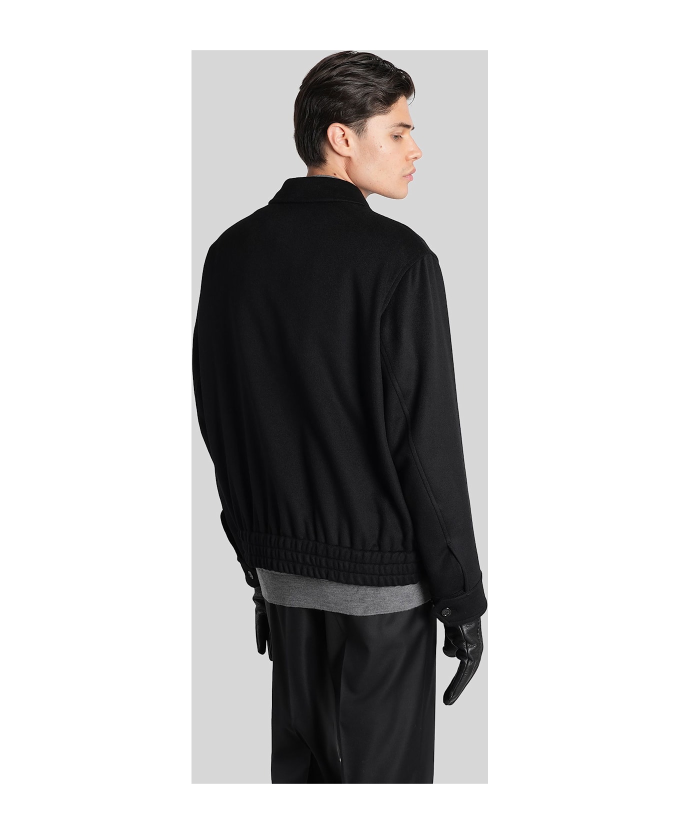 Lardini Casual Jacket In Black Cotton - black