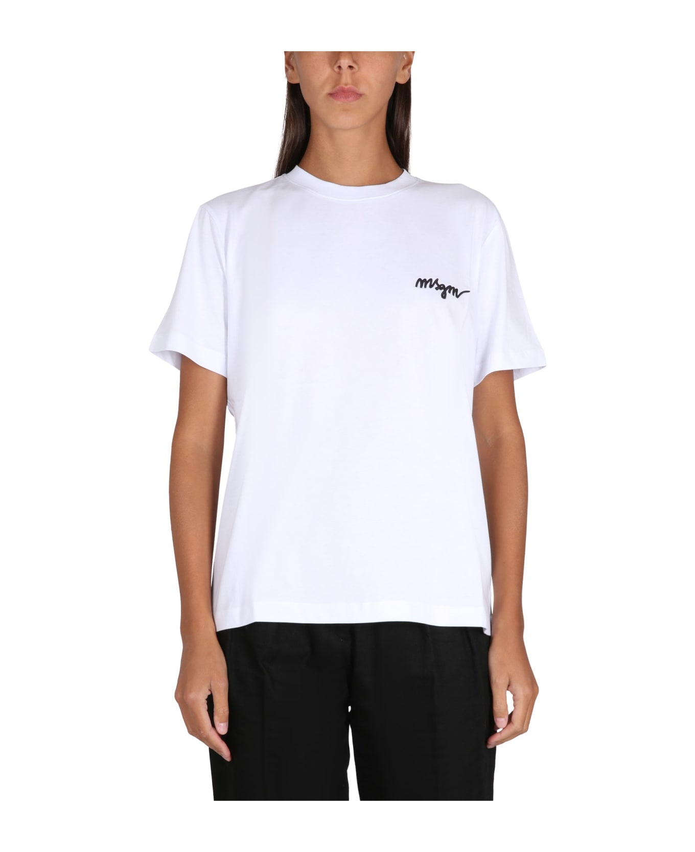 MSGM Crewneck T-shirt - Bianco