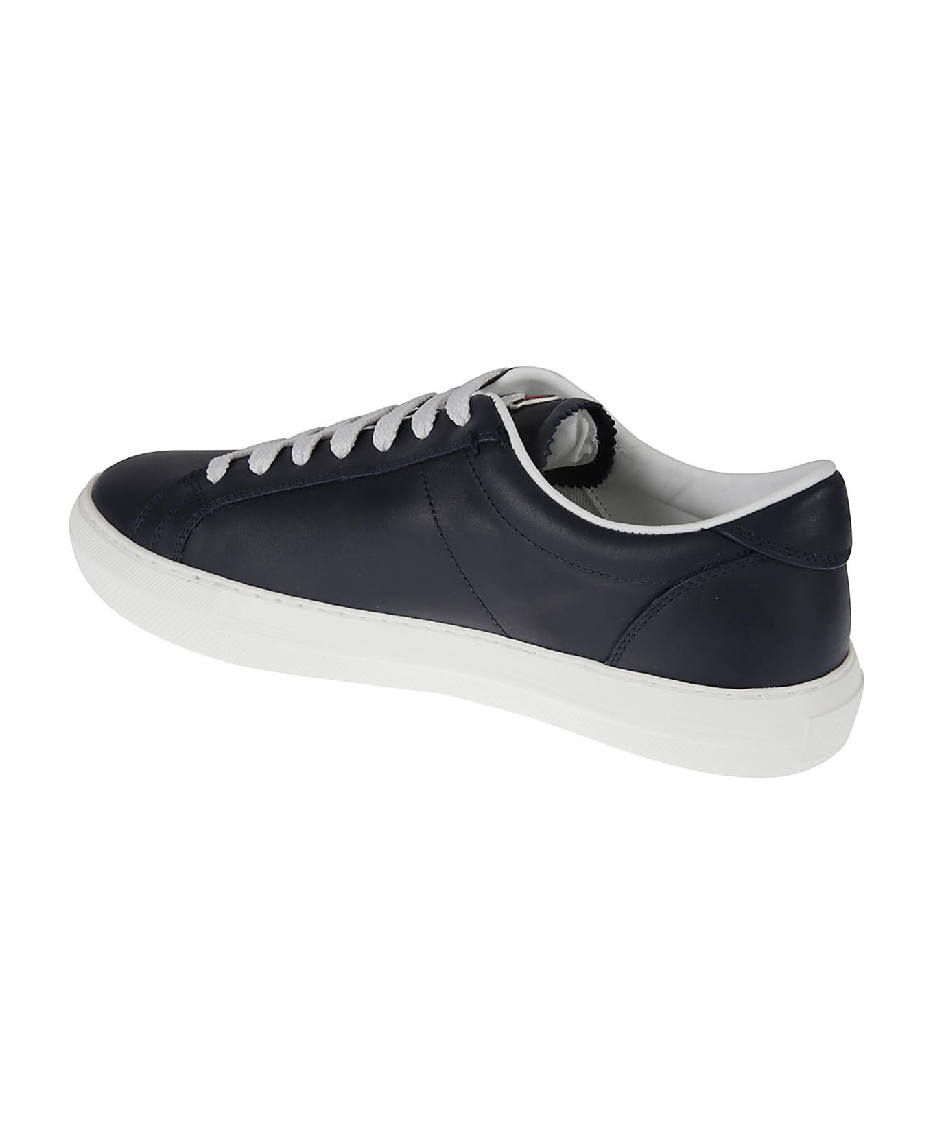 Moncler Monaco Leather Sneakers - Blue スニーカー