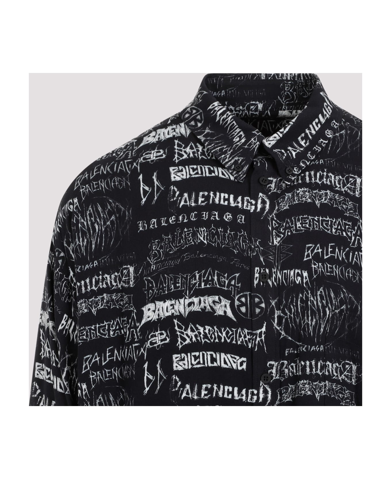 Balenciaga L/s Large Fit Shirt - Black