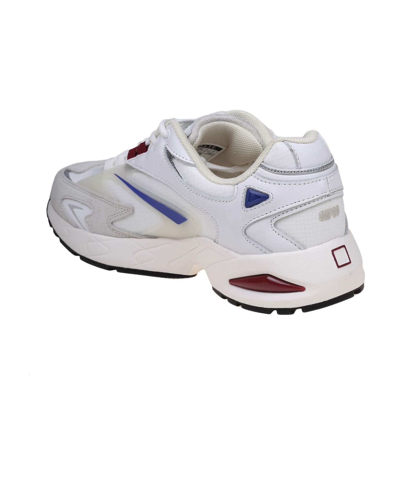 D.A.T.E. Sn23 Sneakers In White Mesh And Leather - White