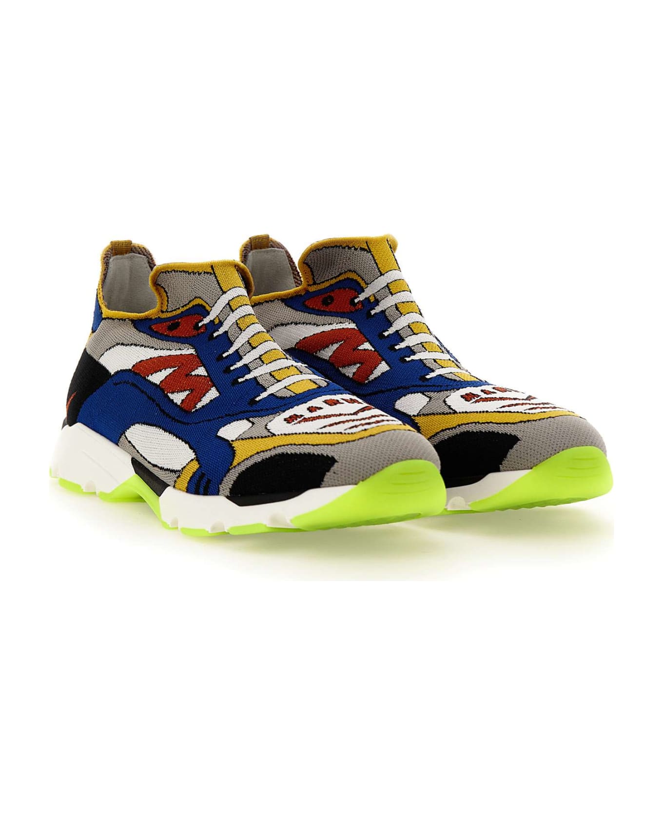 Marni 'snzu014701' Fabric Sneakers - Multicolor
