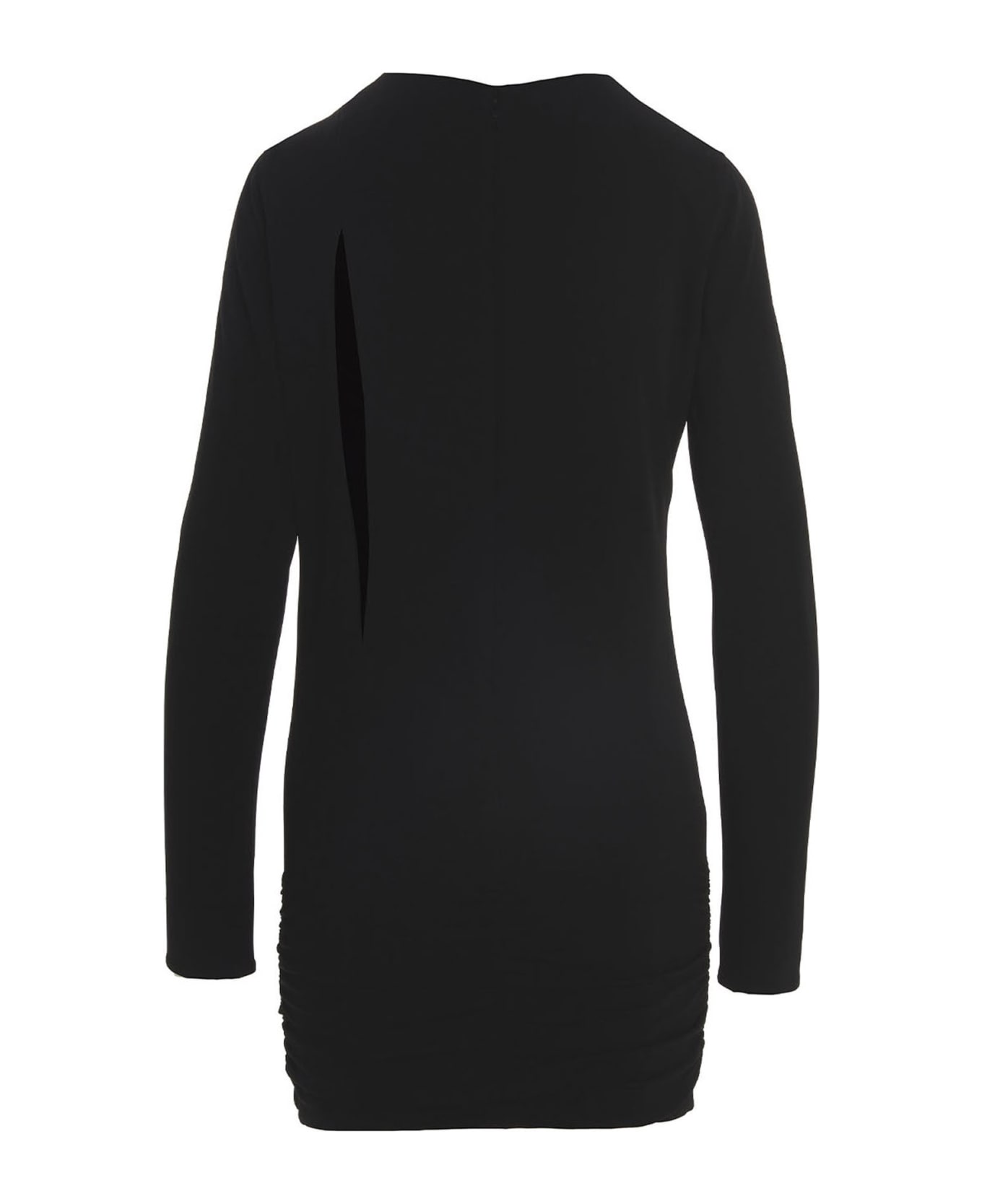 Versace Cut Out Jersey Dress - Black  