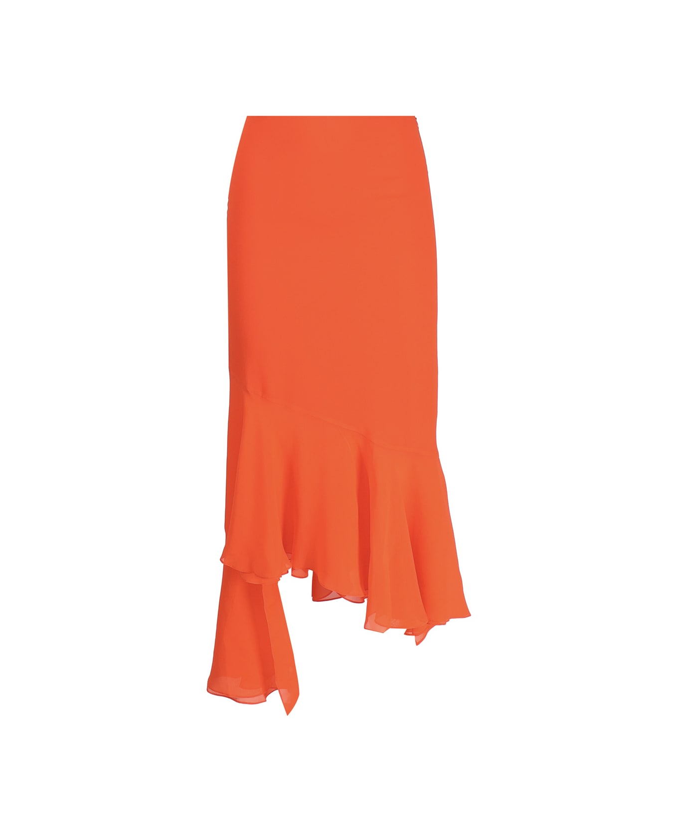 The Andamane Asymmetrical Skirt - Orange