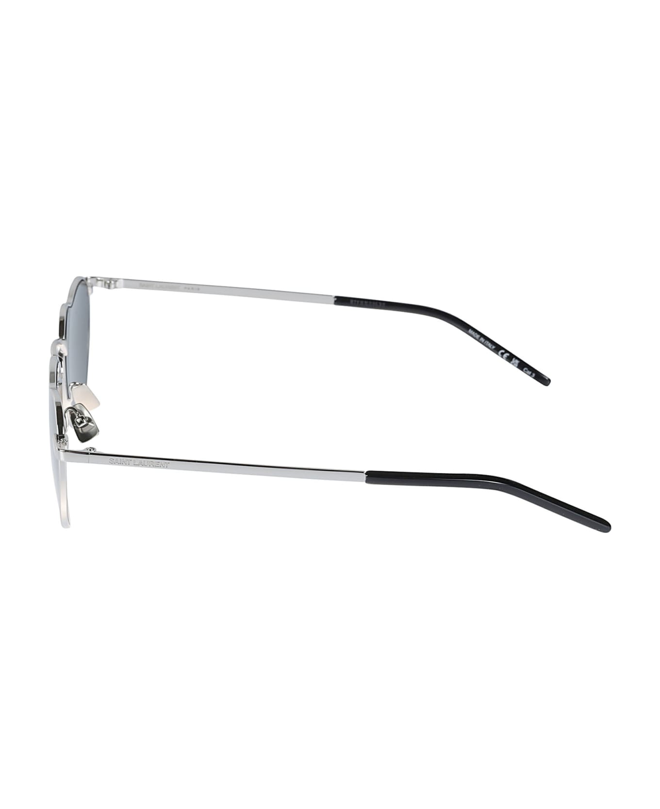 Saint Laurent Eyewear Heart Frame Sunglasses Rose - Silver/Grey