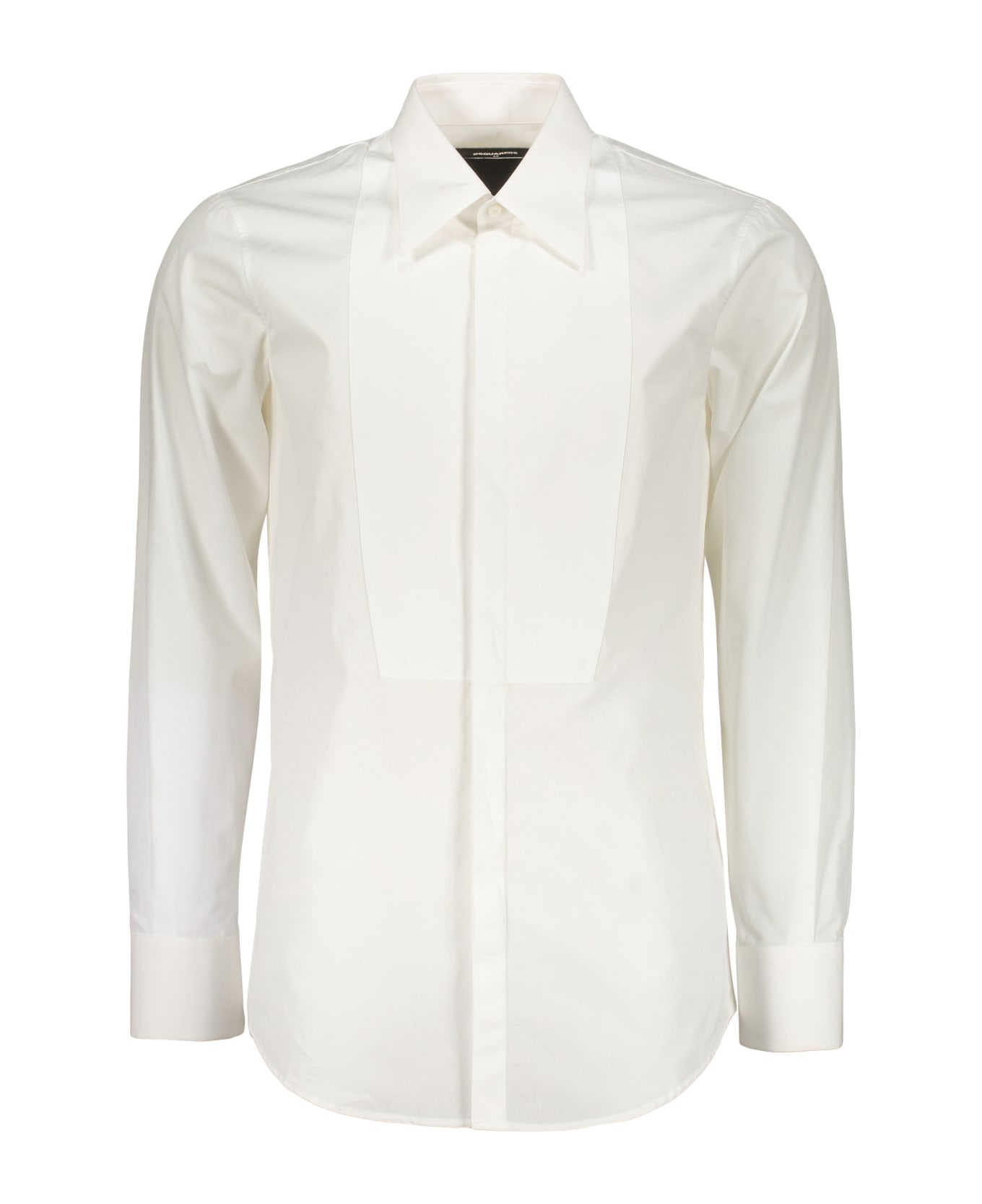 Dsquared2 Spread Collar Cotton Shirt - White