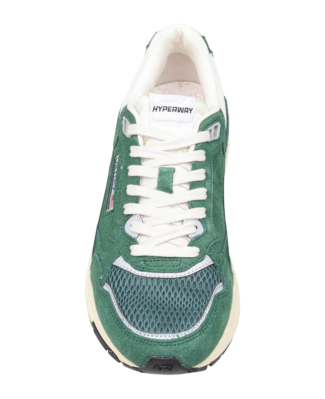 Autry Green Leather Hyperway Sneakers - Malachite
