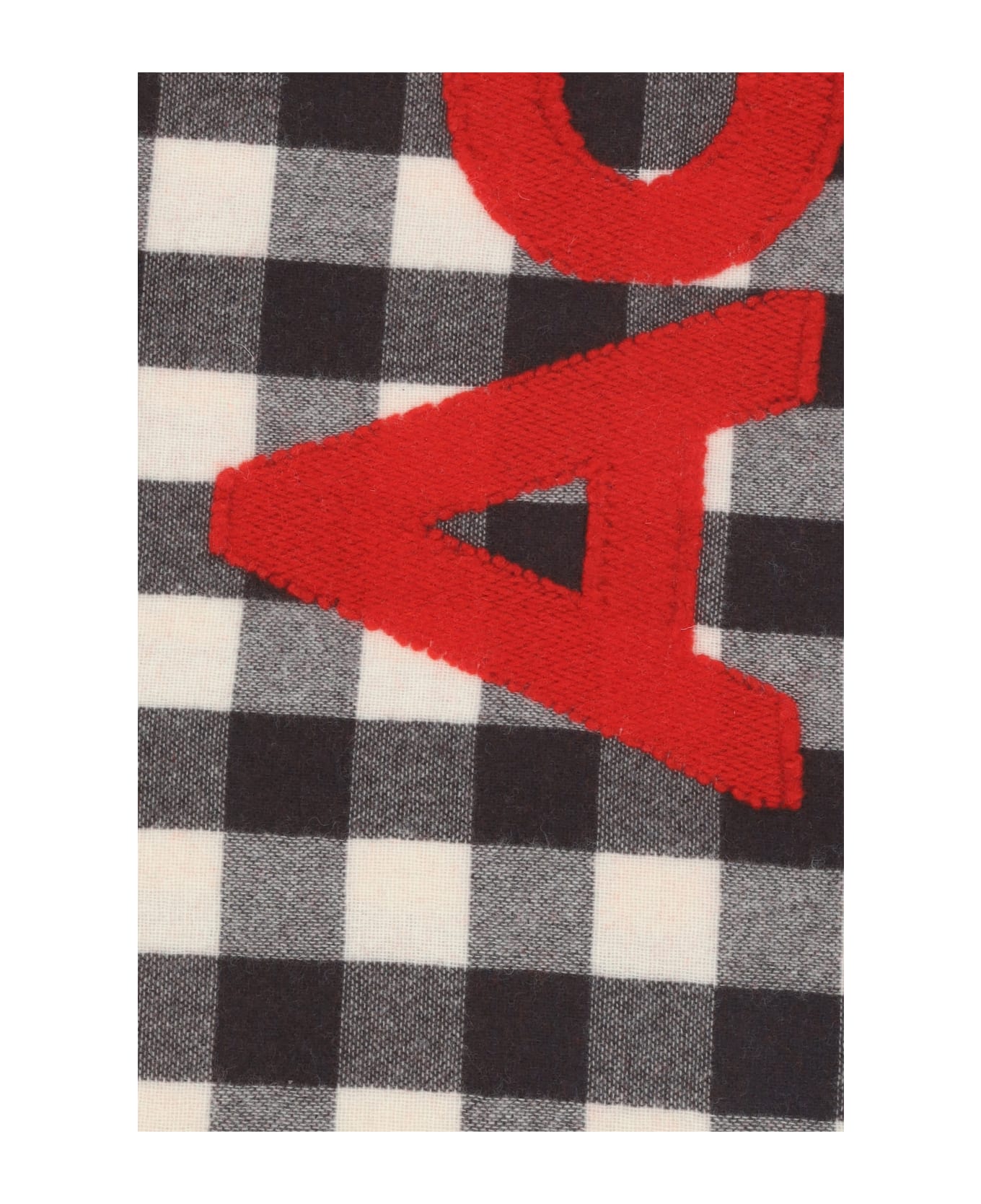 Acne Studios Scarf - Carbon Grey/red スカーフ