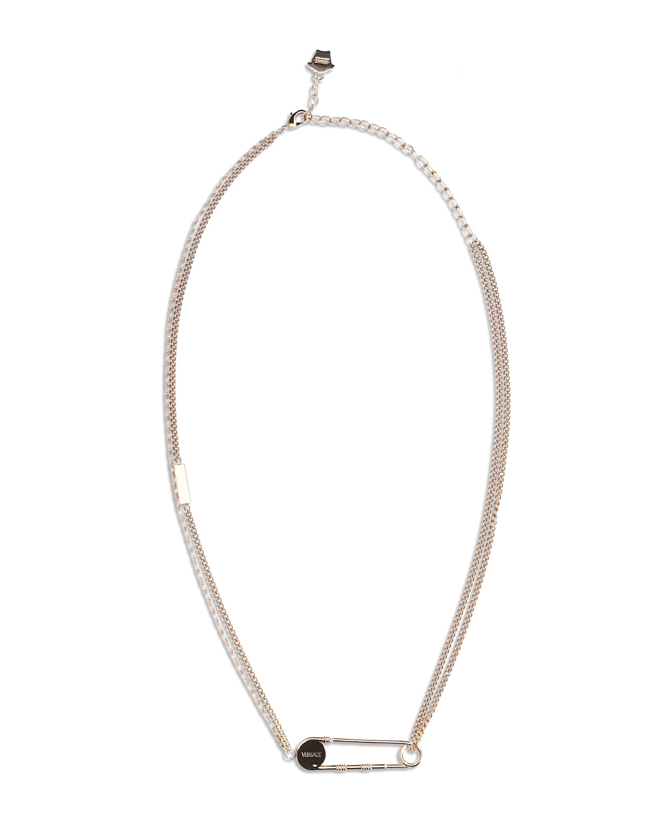 Versace Safety Pin Necklace