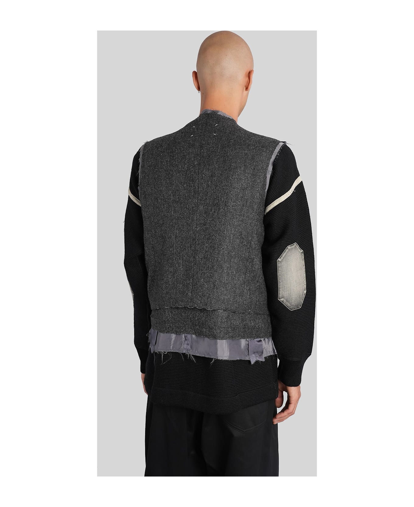 Maison Margiela Vest In Grey Wool - grey