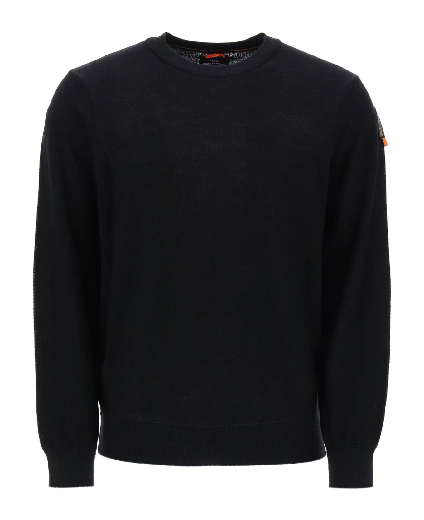Parajumpers Tolly Sweater In Merino Wool - BLACK (Black)