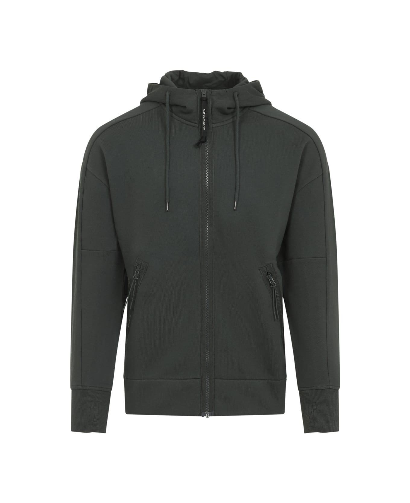 C.P. Company Open Hoodie - Dark Shadow