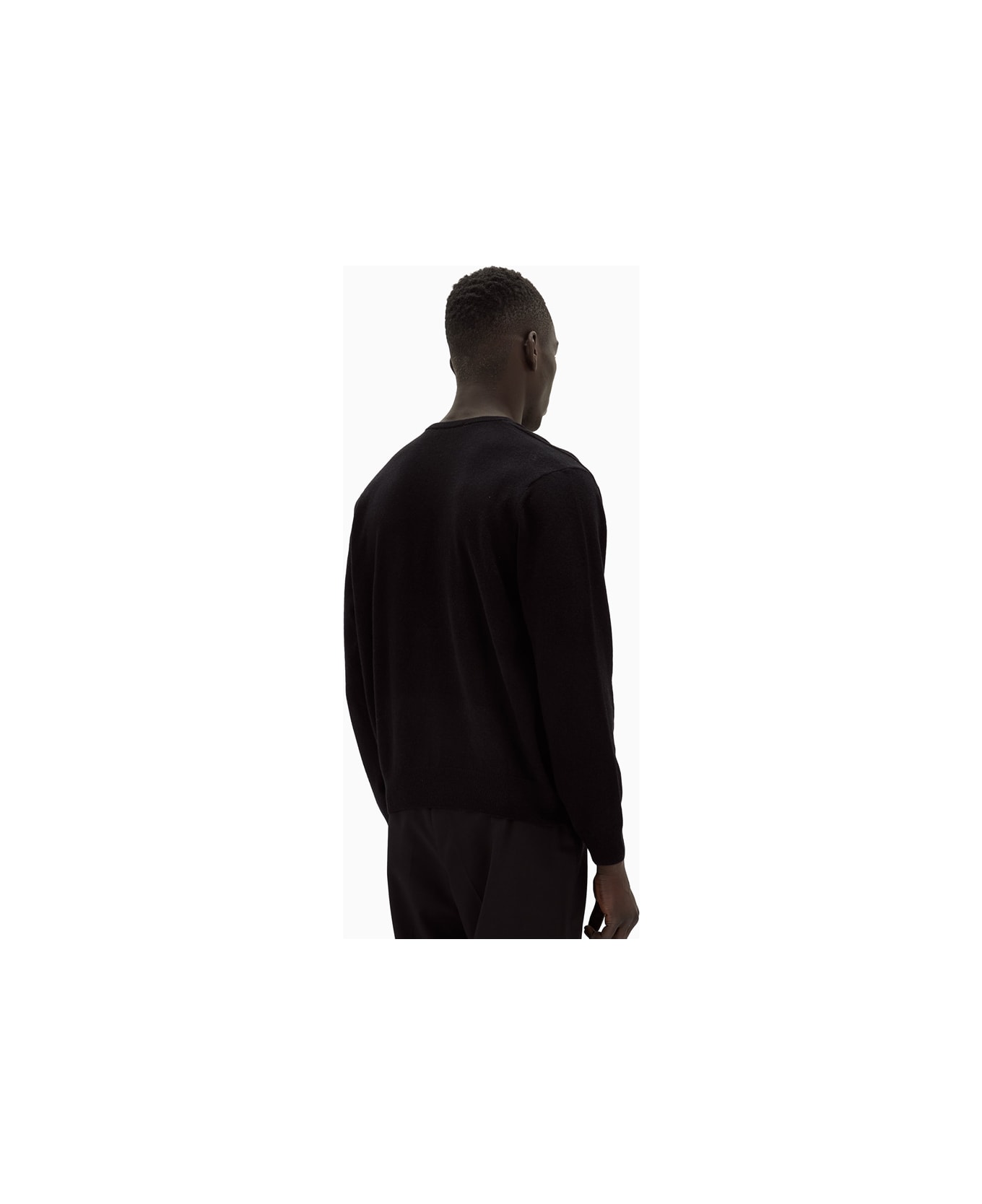 Lemaire Scollo A V Sweater - Black