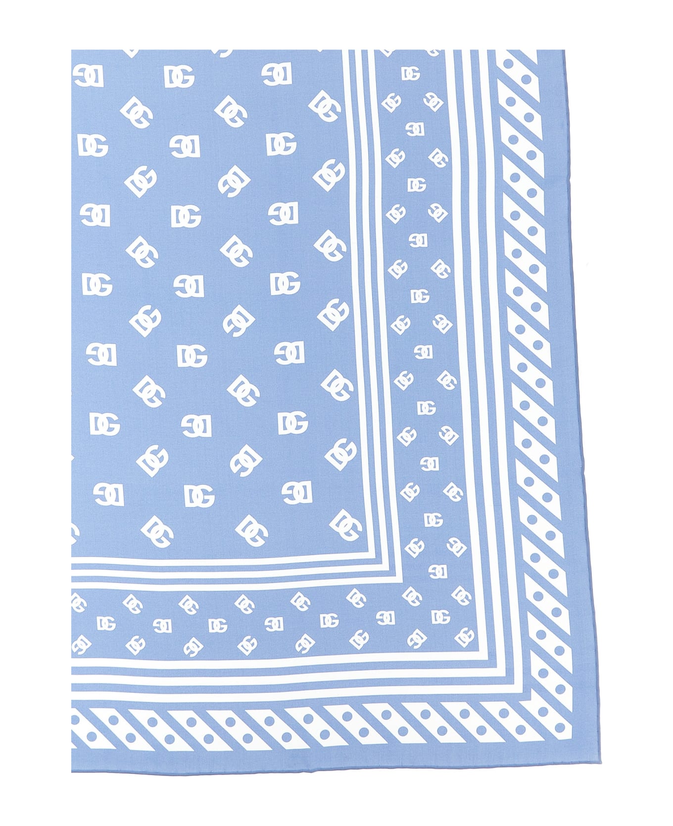 Dolce & Gabbana Logo Scarf - Light Blue