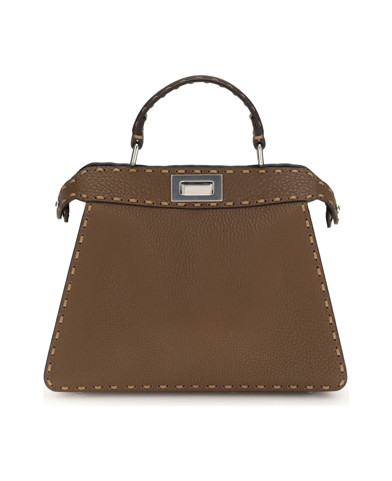 Fendi Peekaboo Iseeu Selleria Macro - BROWN
