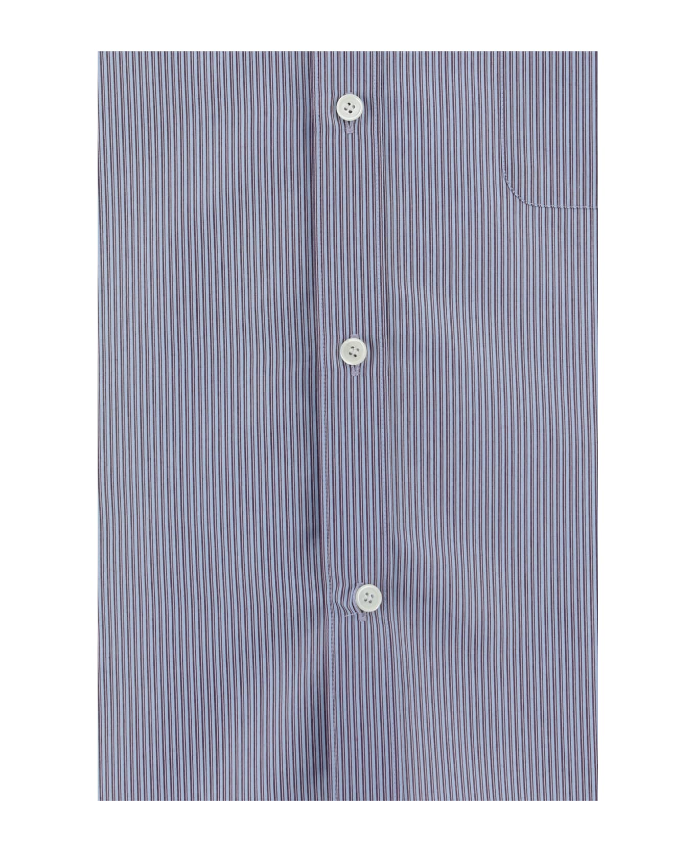 Valentino Shirt - Azzurro/bordeaux/navy