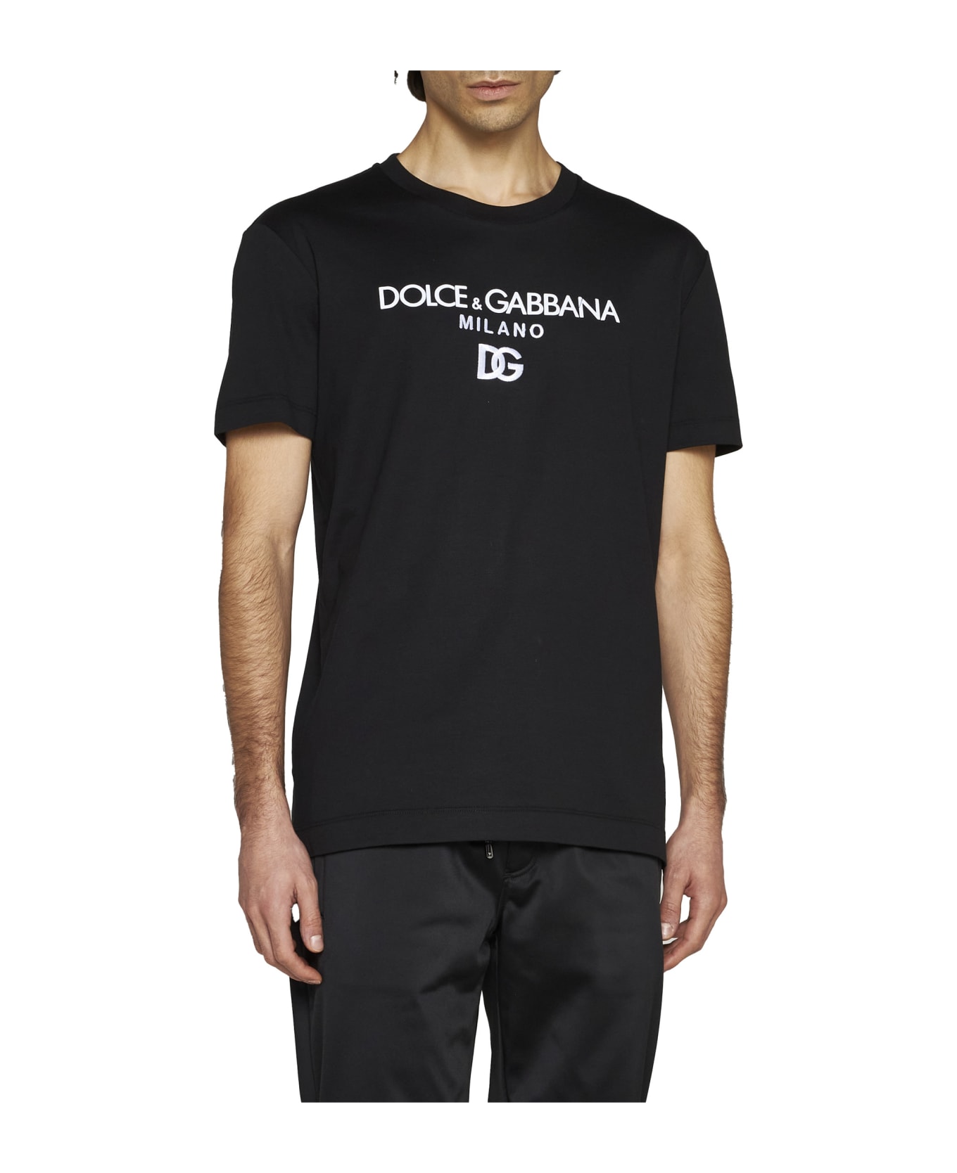 Dolce & Gabbana Dg Embroidery Logo T-shirt - Nero