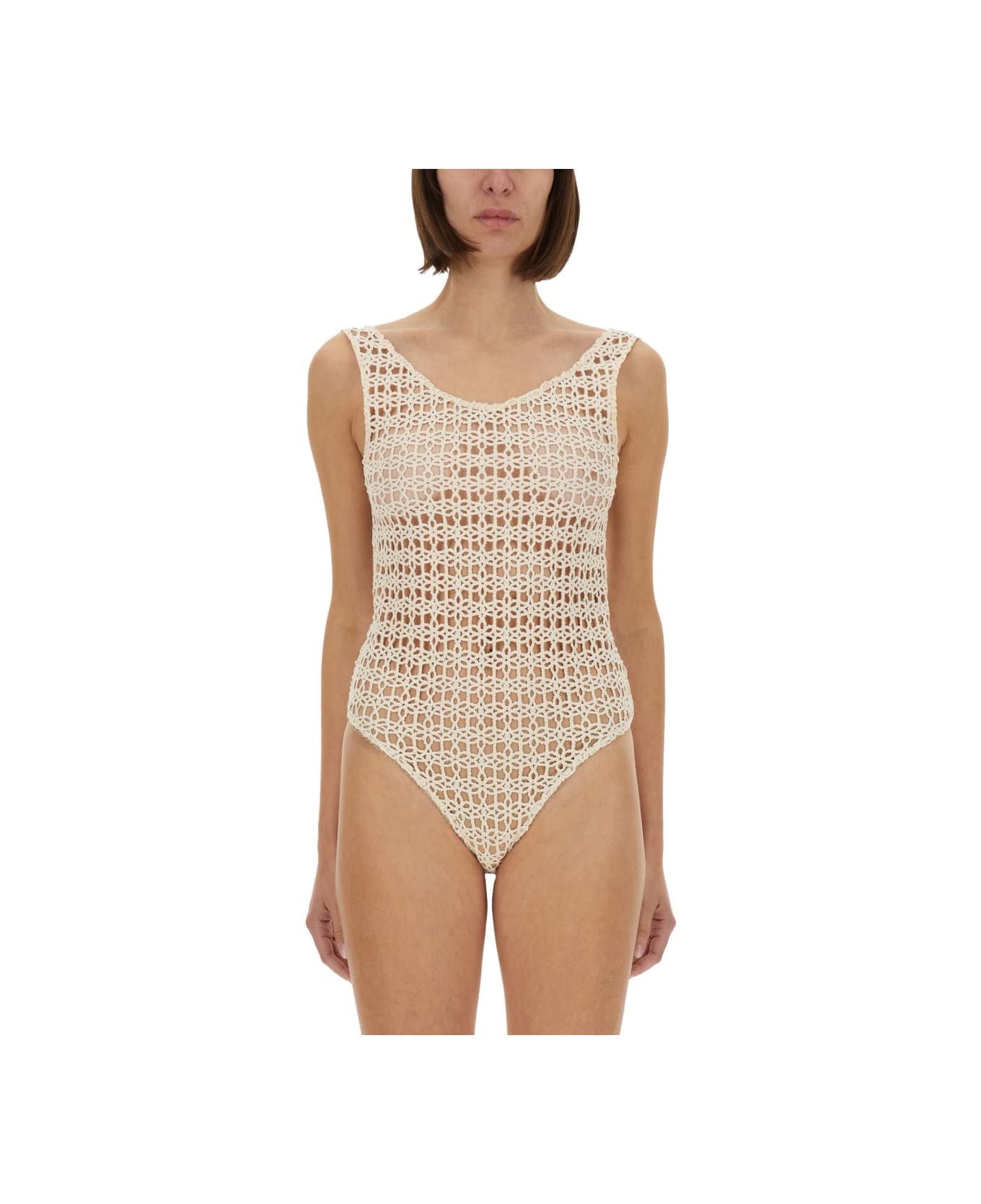 Alysi Macramé Bodysuit - IVORY