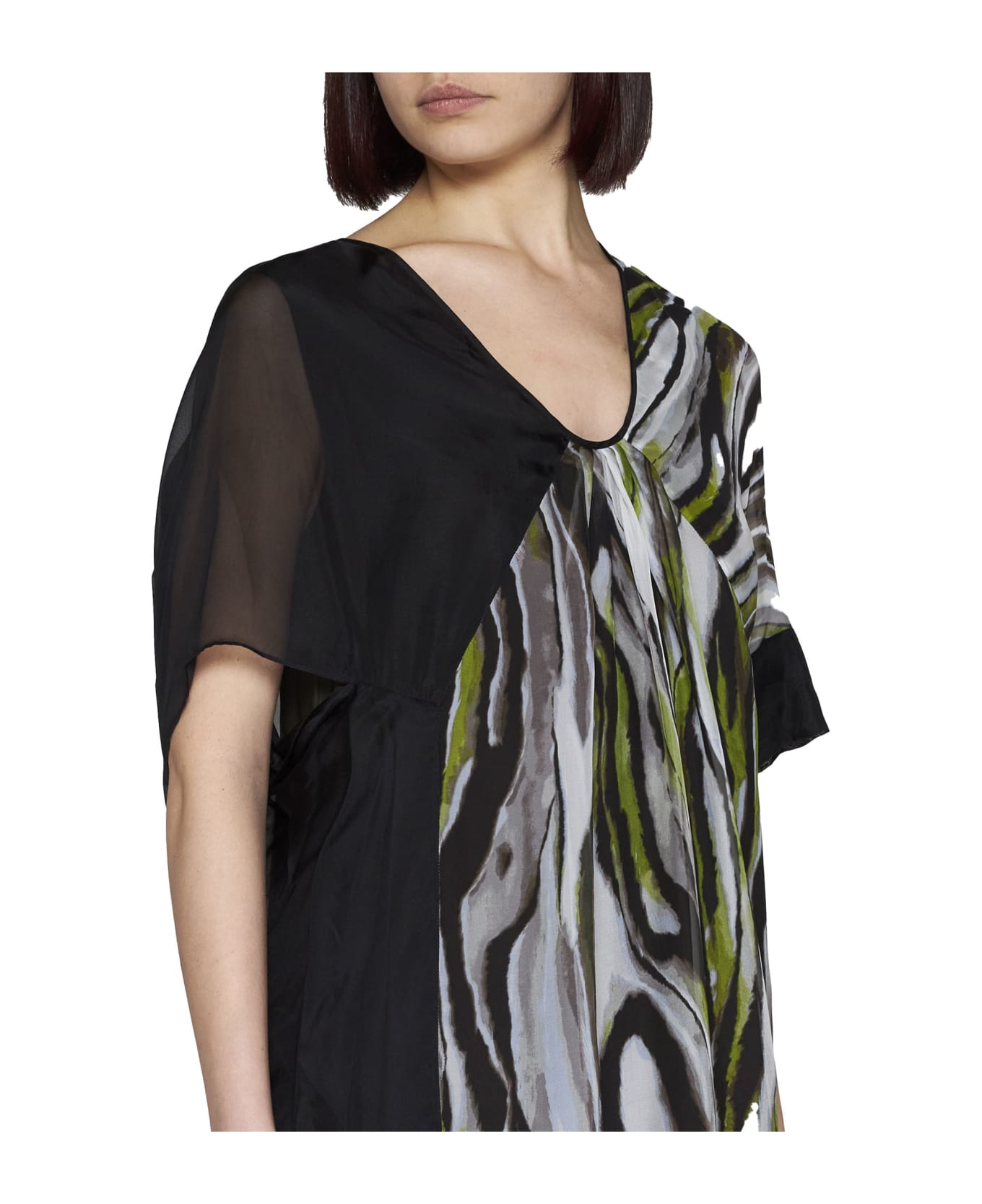 Diane Von Furstenberg Dress - Zebra mist/black ワンピース＆ドレス