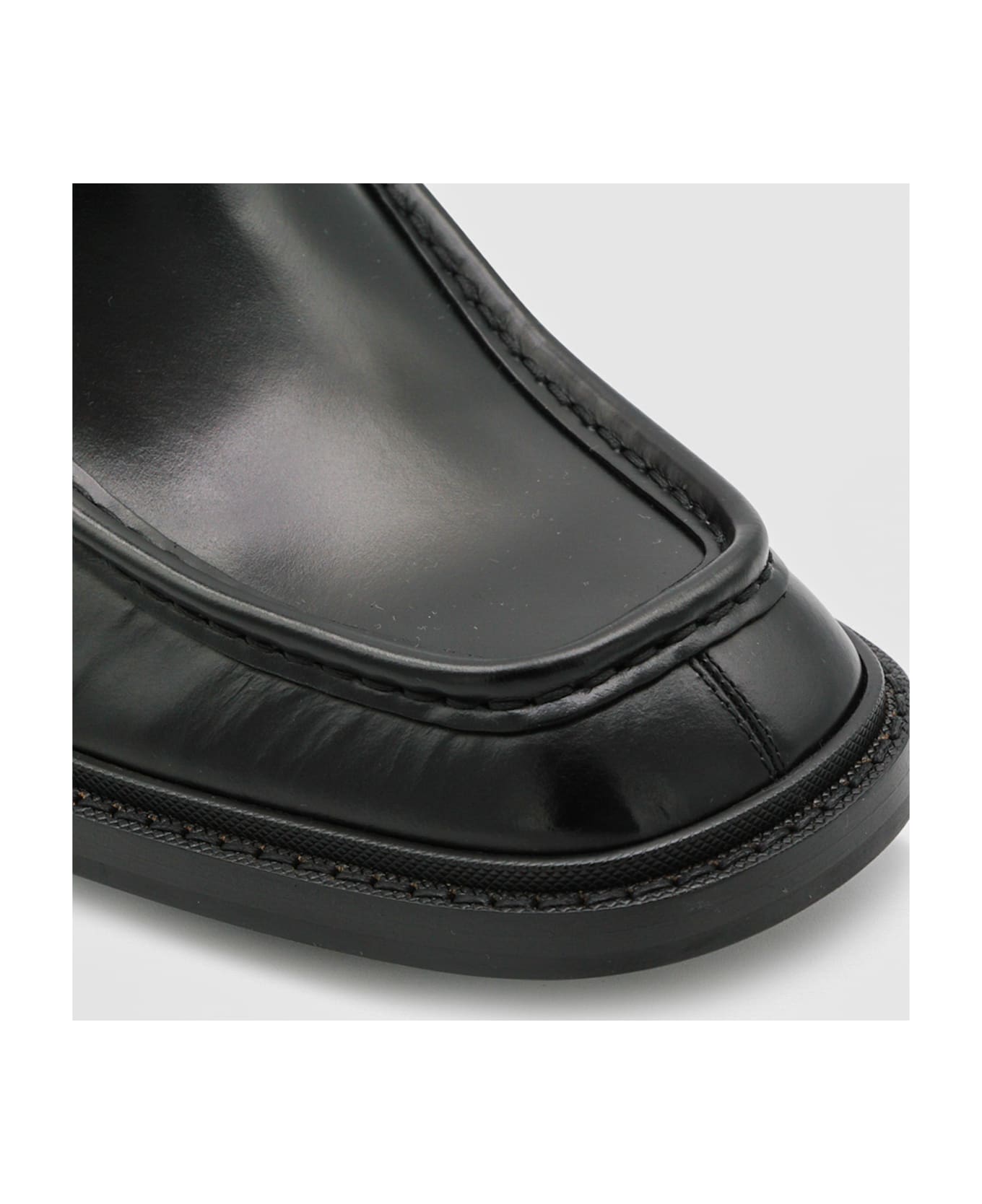 Saint Laurent Black Leather Boots - Black