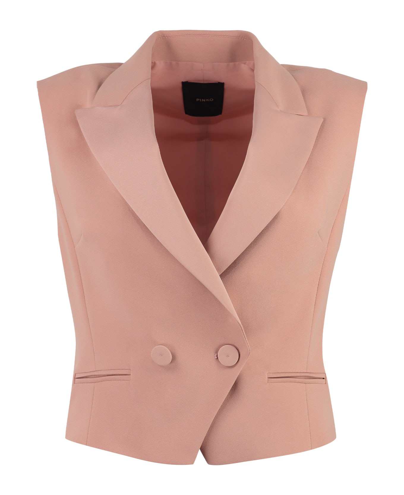 Pinko Double-breasted Waistcoat - Pink